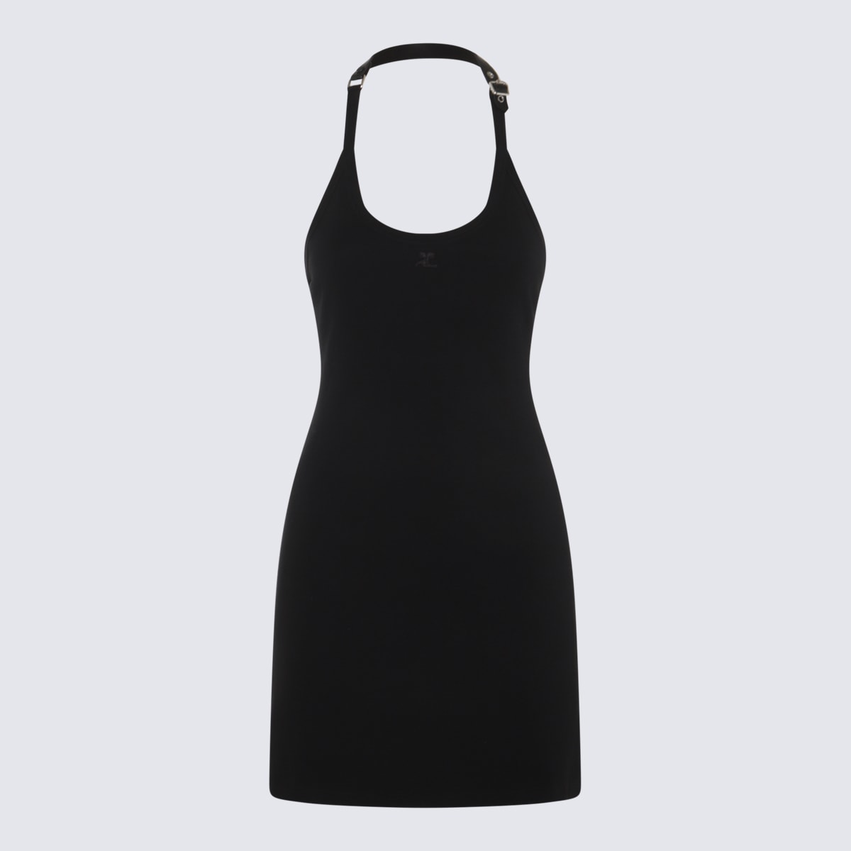 Courrèges Black Cotton Mini Dress