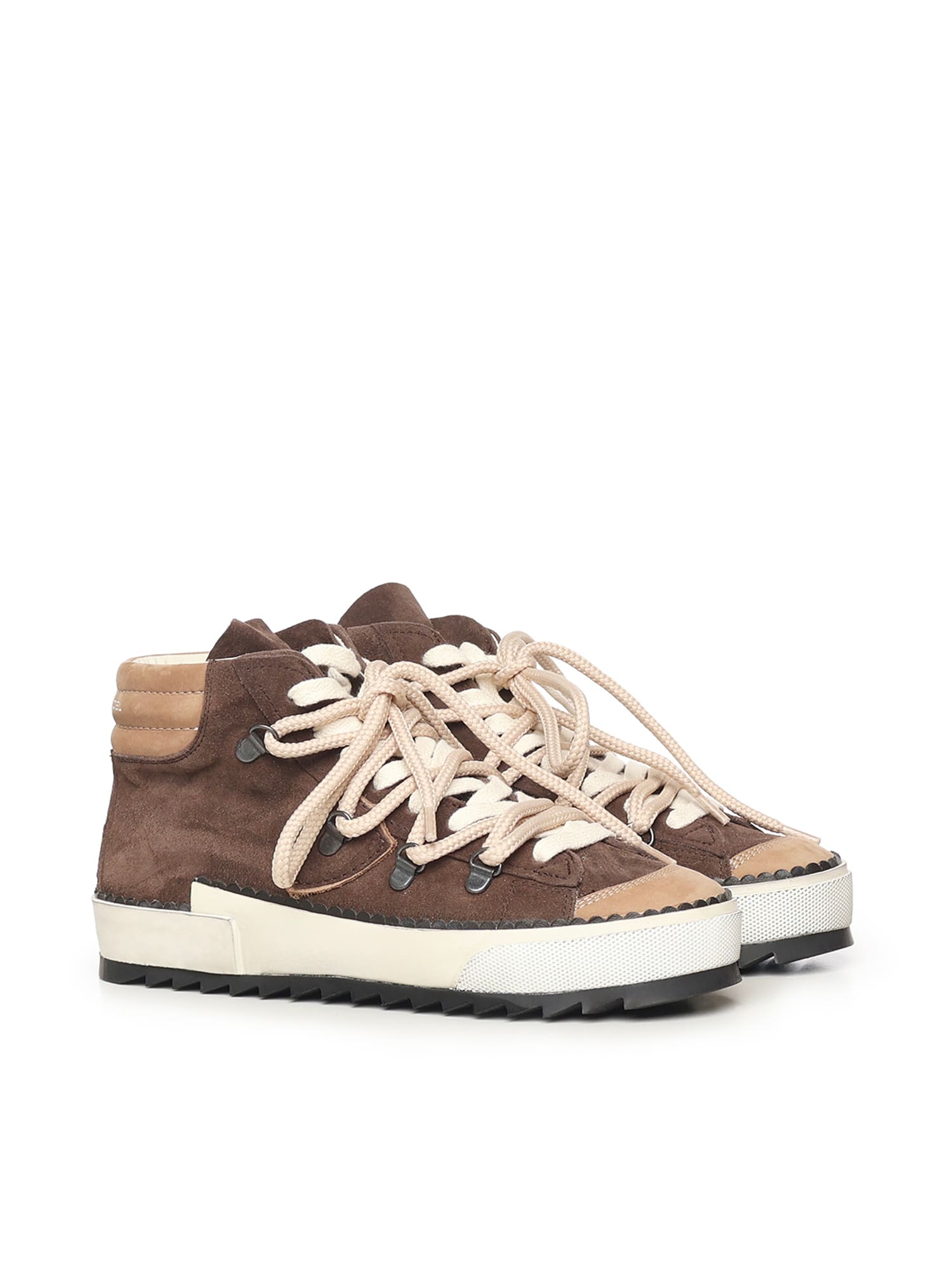 Philippe Model Prsx High Sneakers In Brown