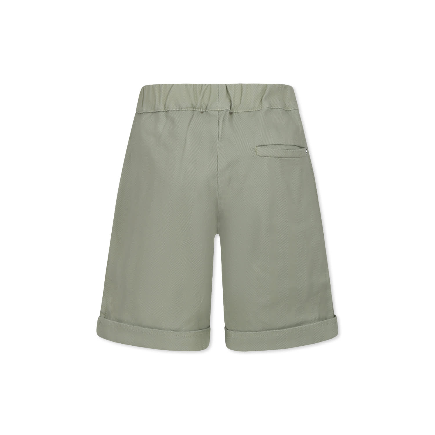 Dondup Elastic Waist Shorts In Beige
