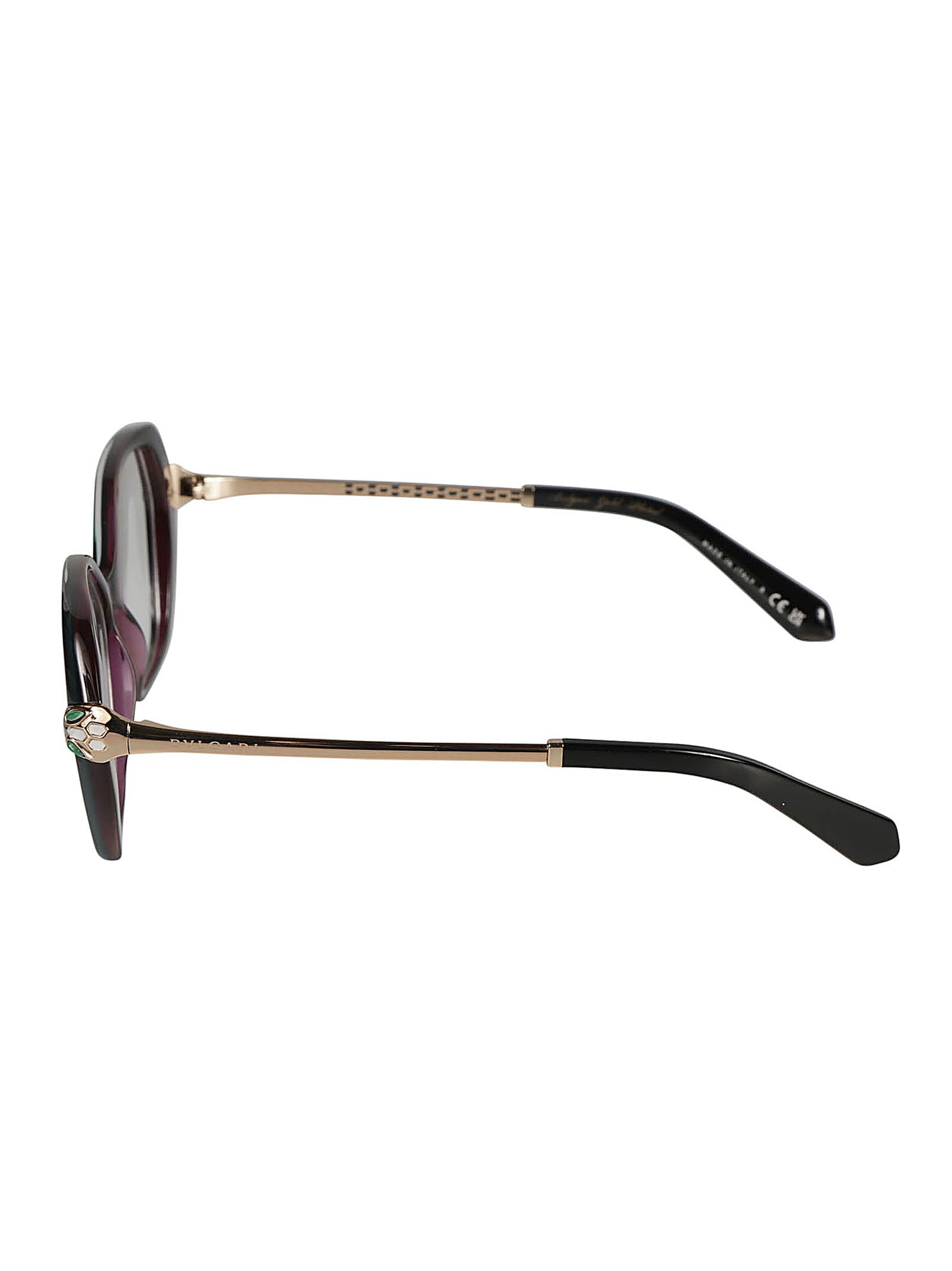 Shop Bulgari Rectangular Rim Glasses In 5485