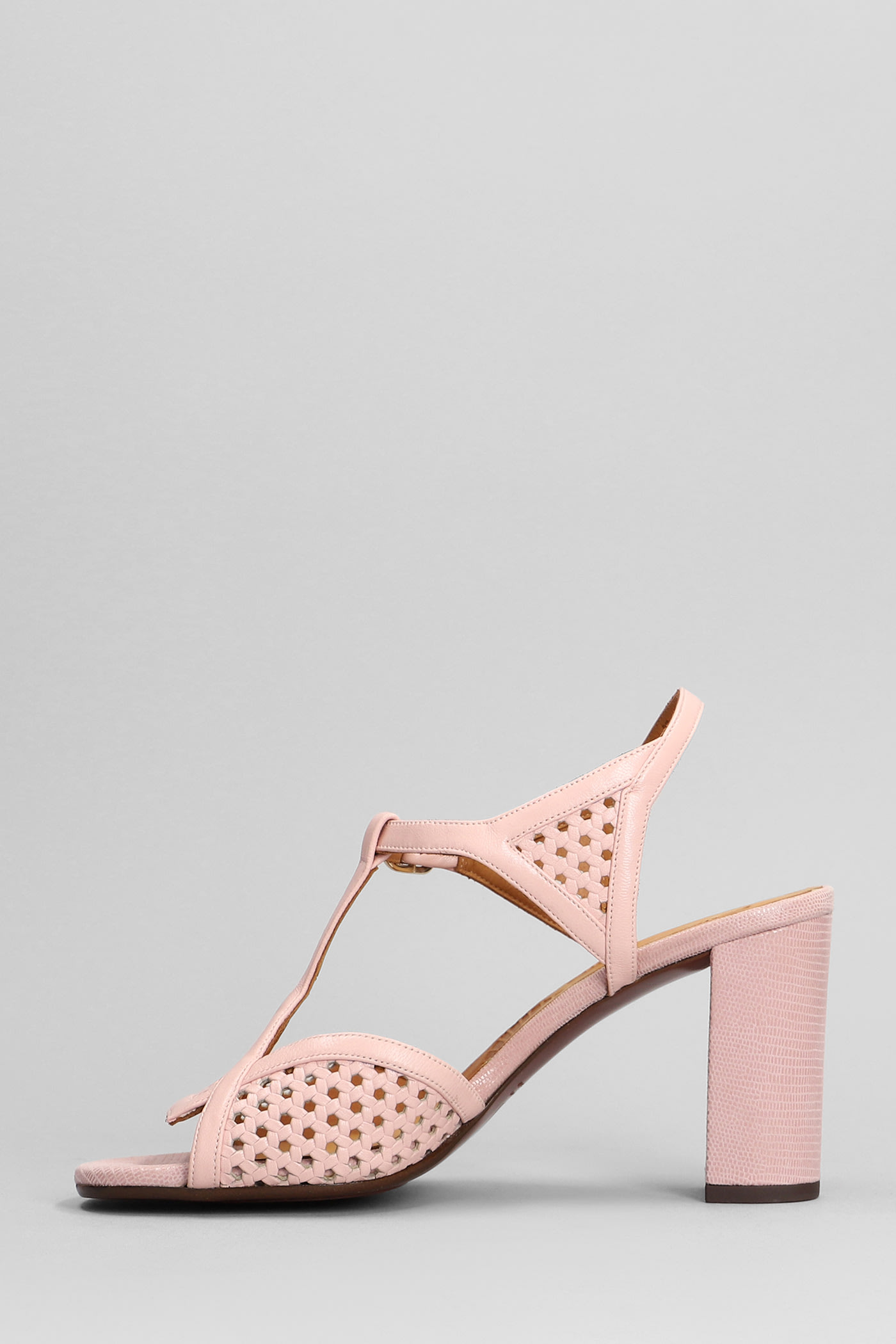 Shop Chie Mihara Bessy Sandals In Rose-pink Leather