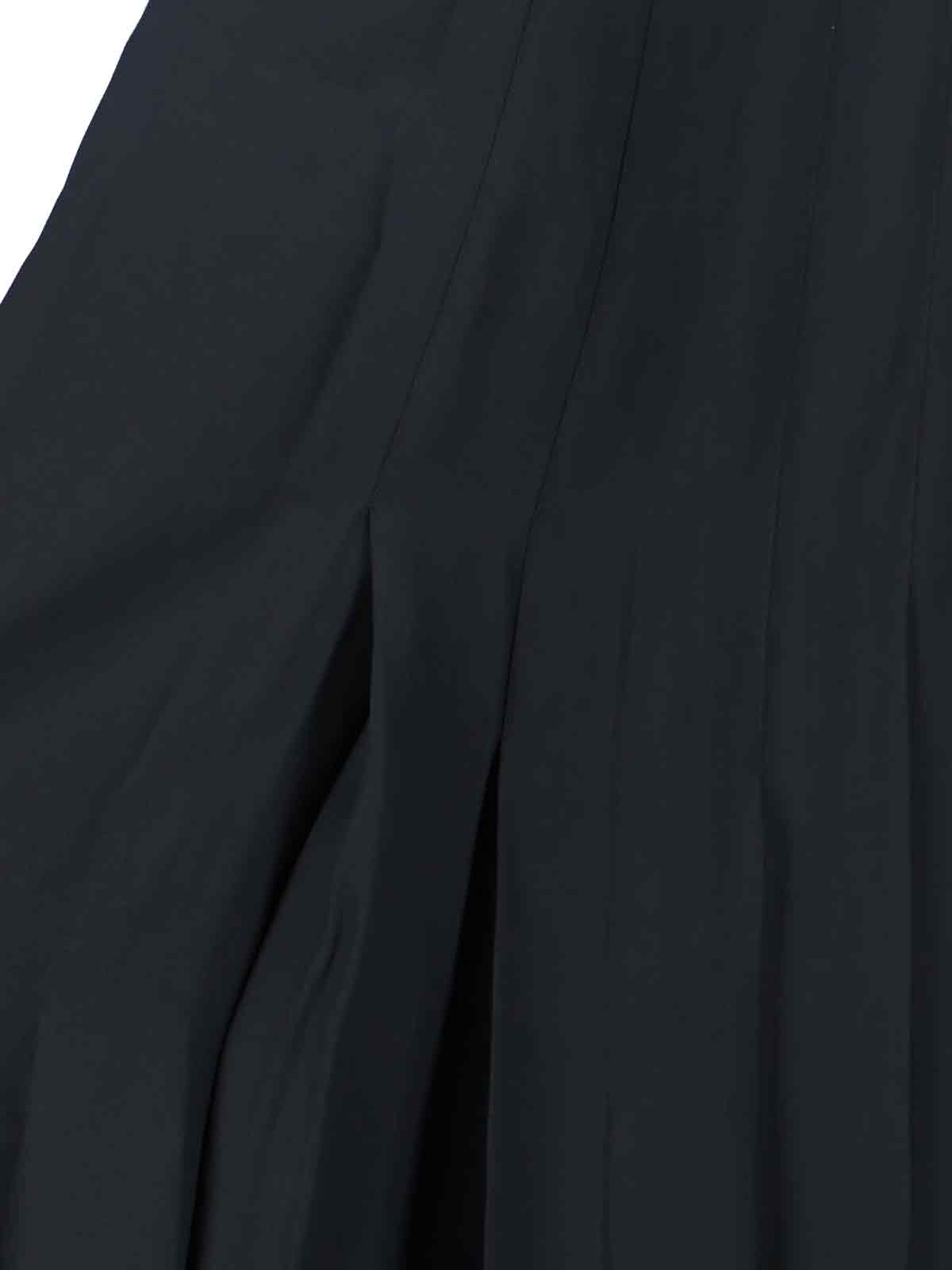 Aspesi Maxi Viscose Skirt In Black