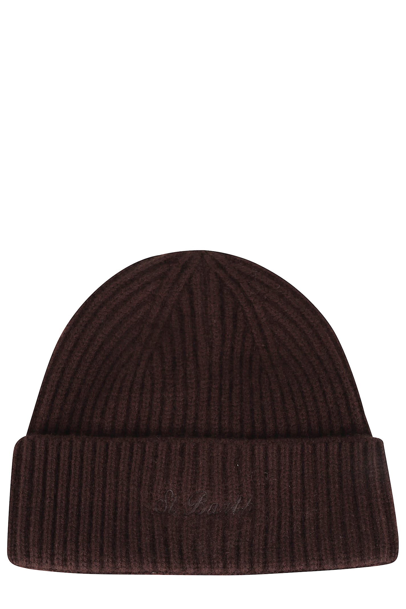 Mc2 Saint Barth Knitted Cap In Brown