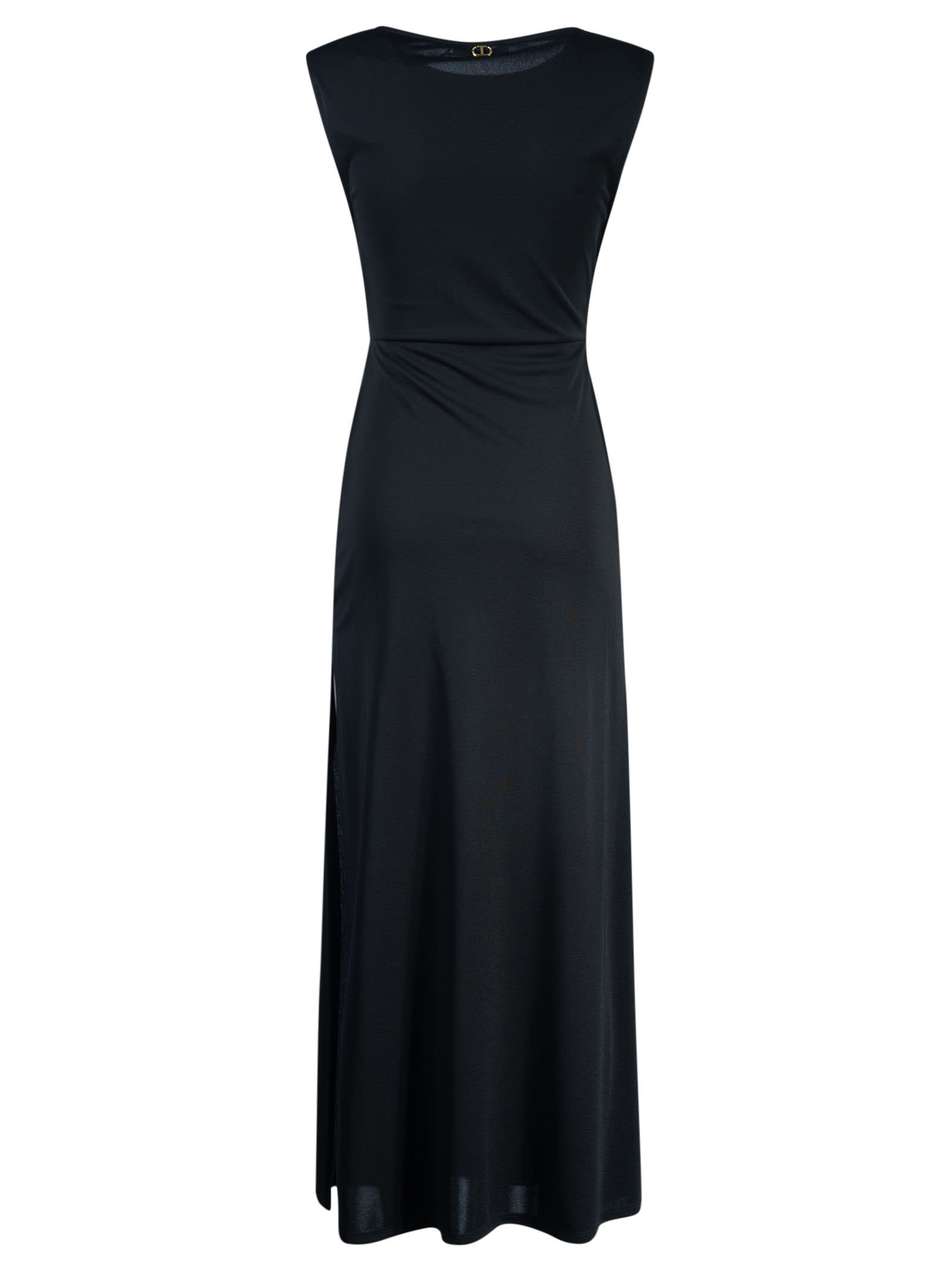 Shop Twinset Long-length Sleeveless Dress In Black