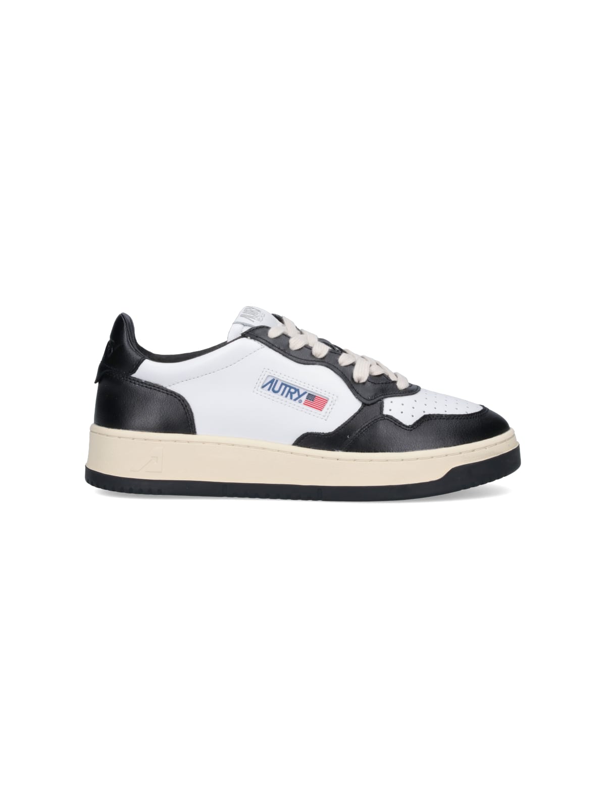 Shop Autry Low Sneakers Medalist In White/black