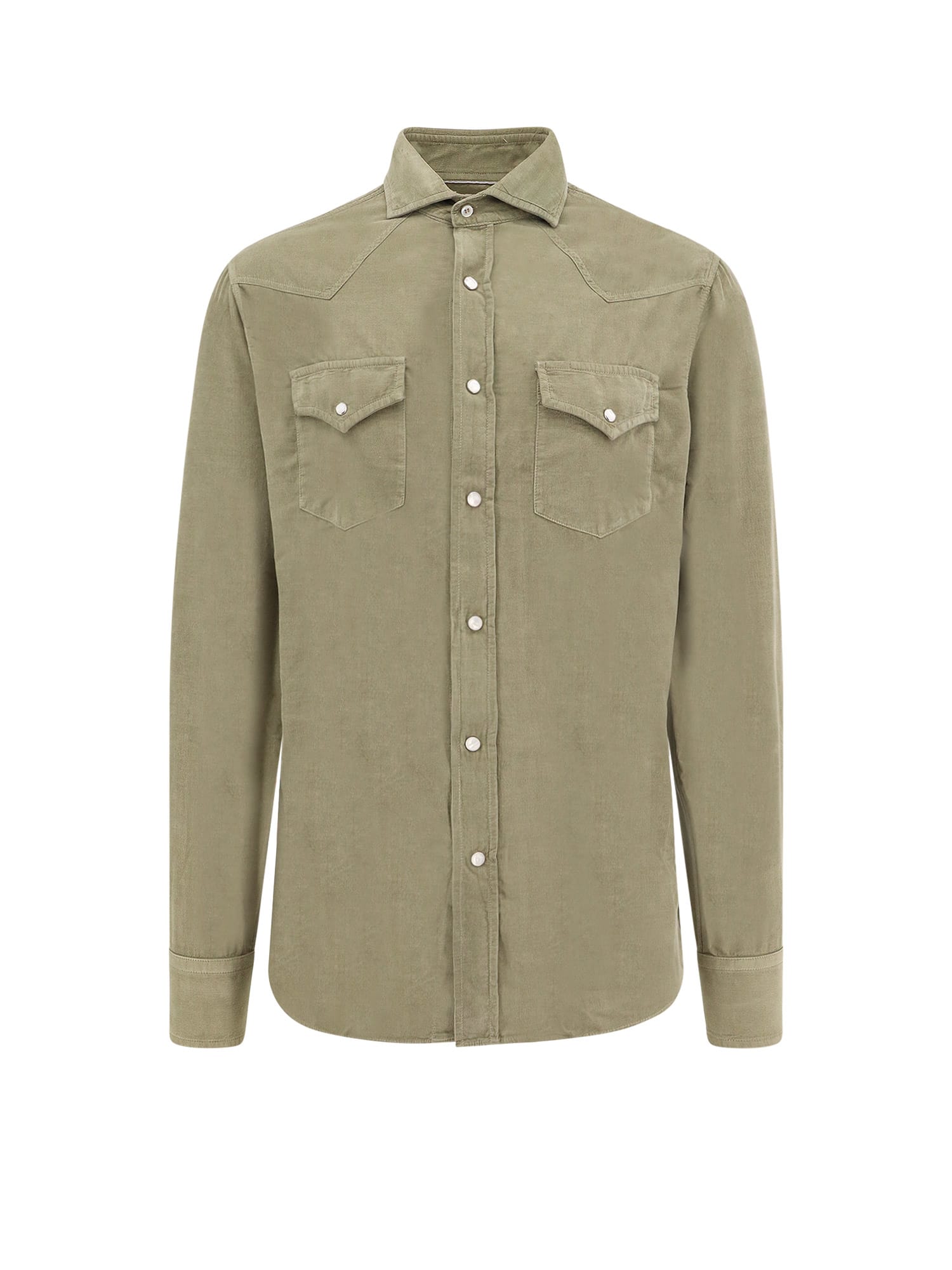 Shop Brunello Cucinelli Shirt In Green