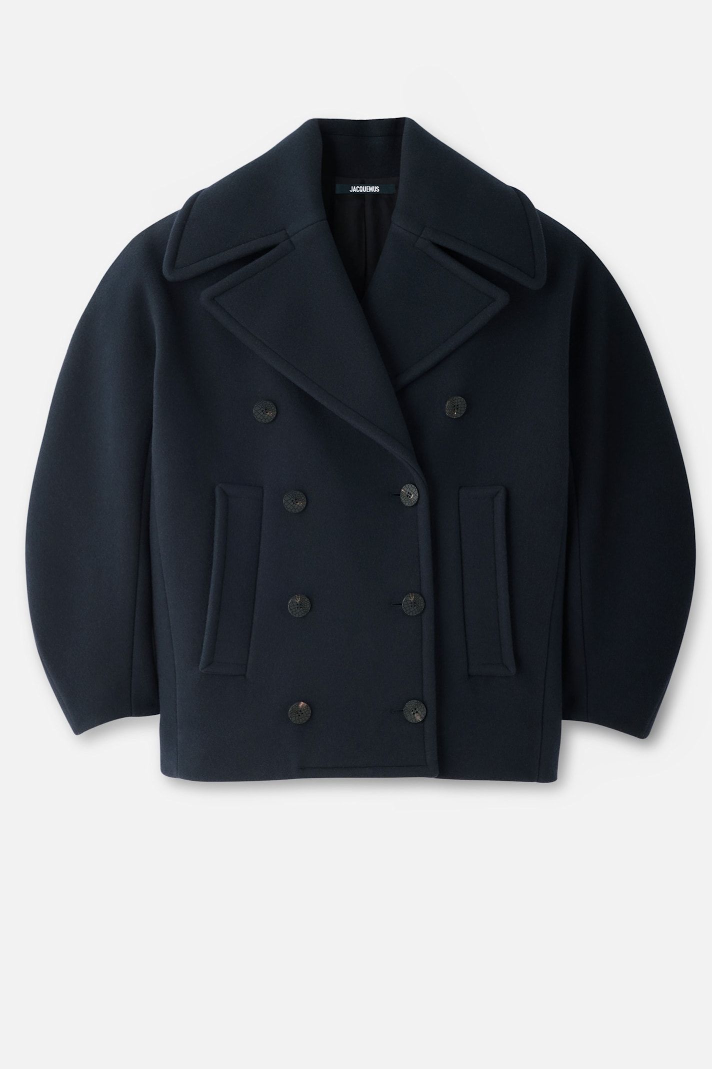 Jacquemus Long-sleeved Coat In Blue