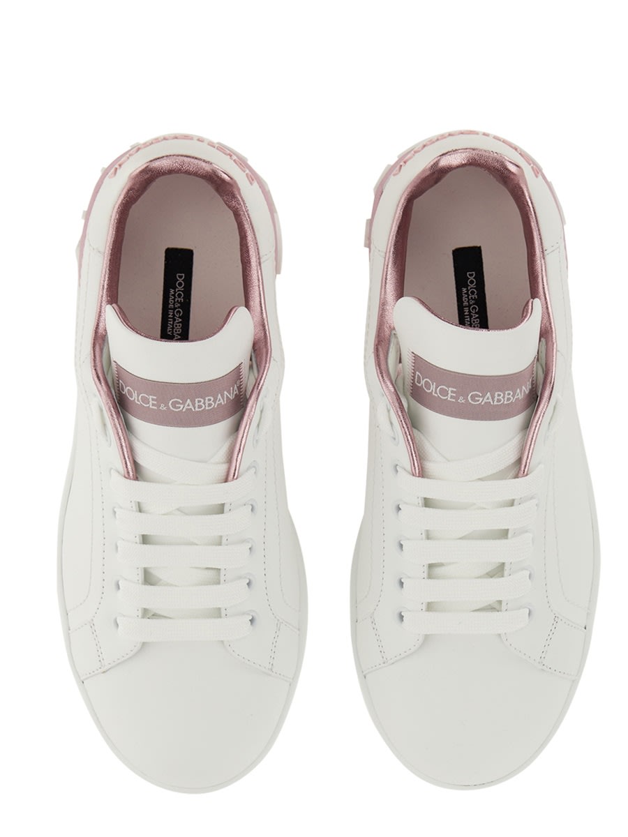 Shop Dolce & Gabbana Portofino Sneaker In White