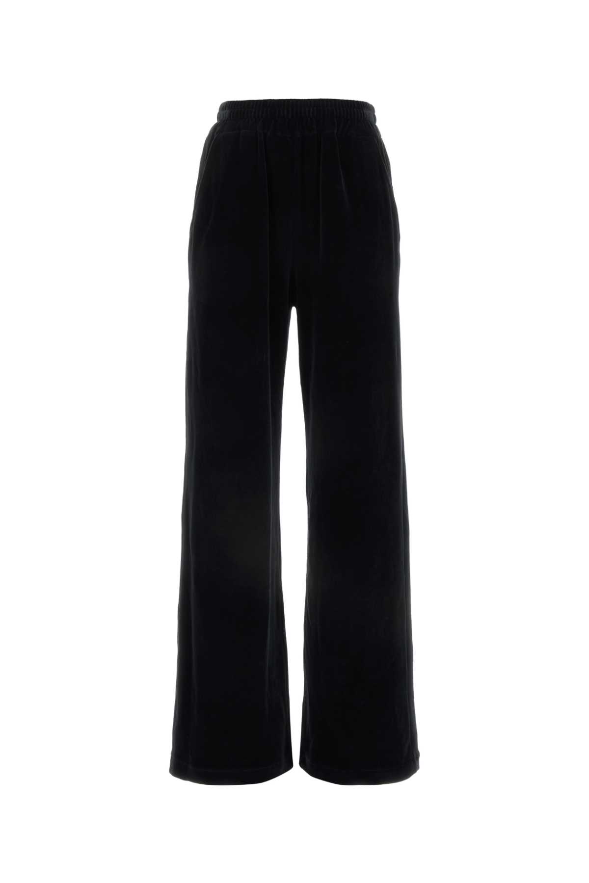 Shop Dolce & Gabbana Black Chenille Joggers In Nero