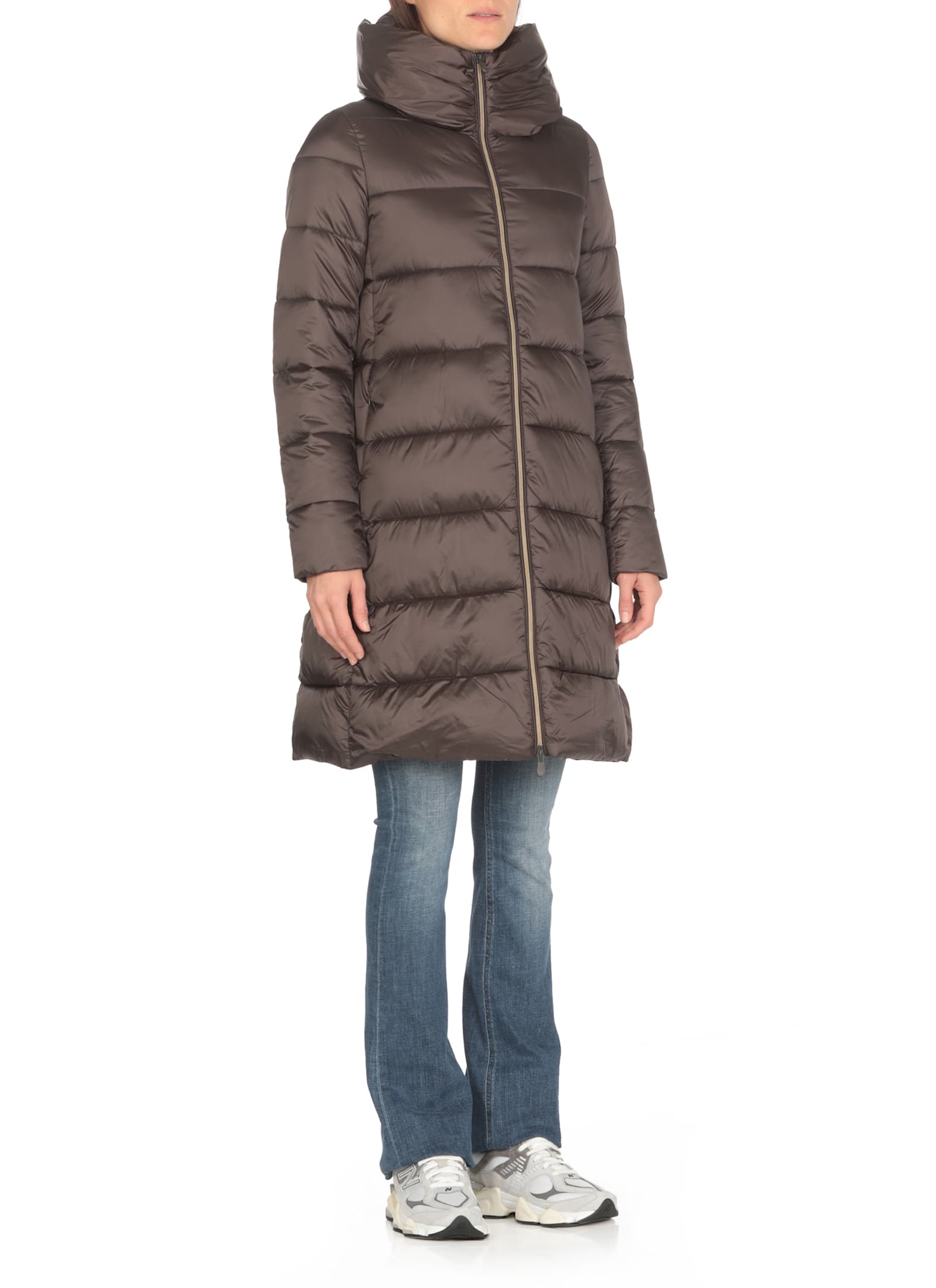 Shop Save The Duck Lysa Padded Coat In Brown