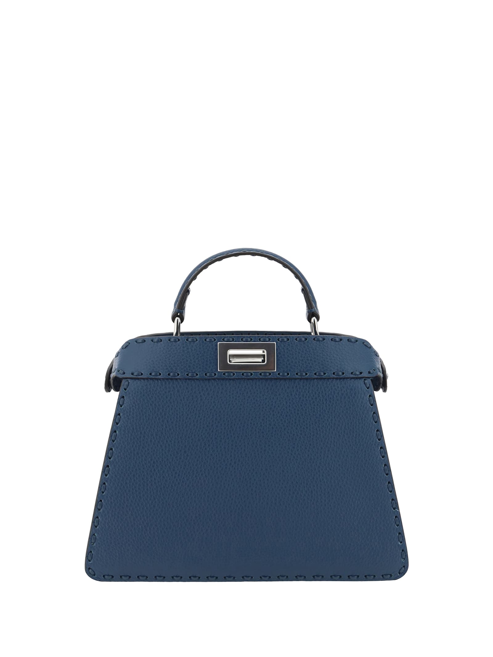 Shop Fendi Peekaboo Handbag In Pavone+palladio