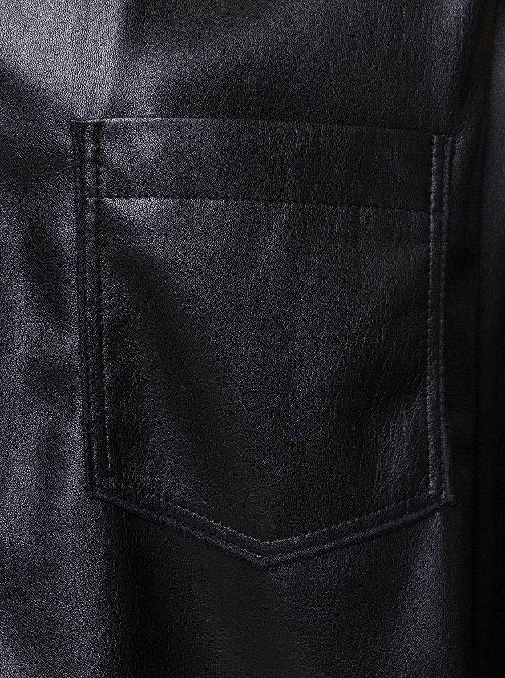 Shop Nanushka Duco Black Jacket With Cuban Collar In Faux Leather Woman