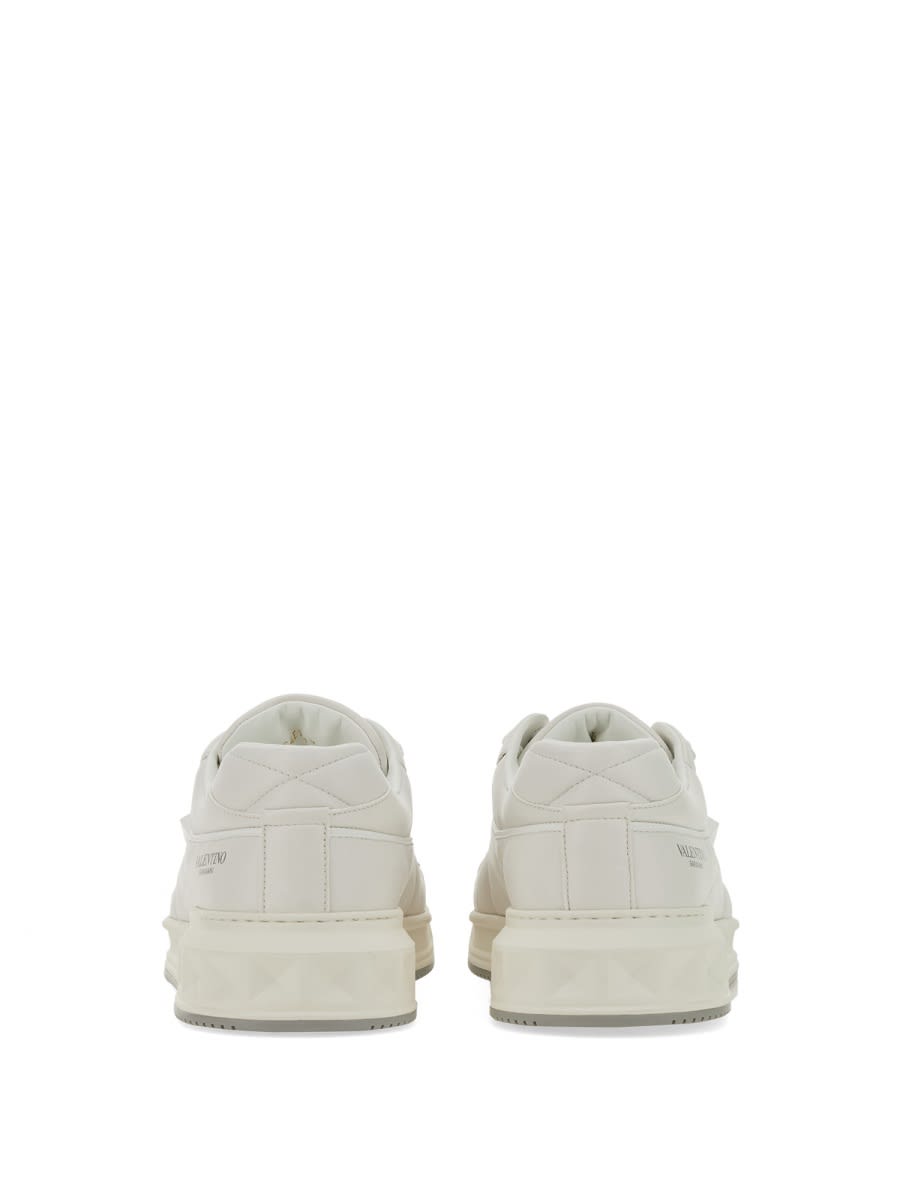 Shop Valentino Low-top One Stud Sneaker In White