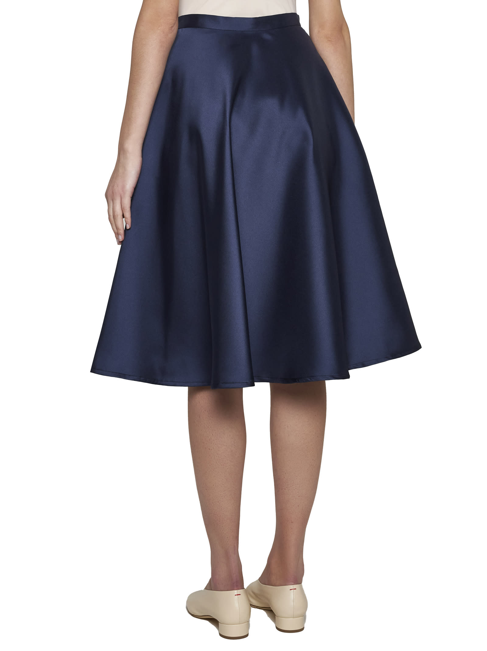 Shop Blanca Vita Skirt In Blue