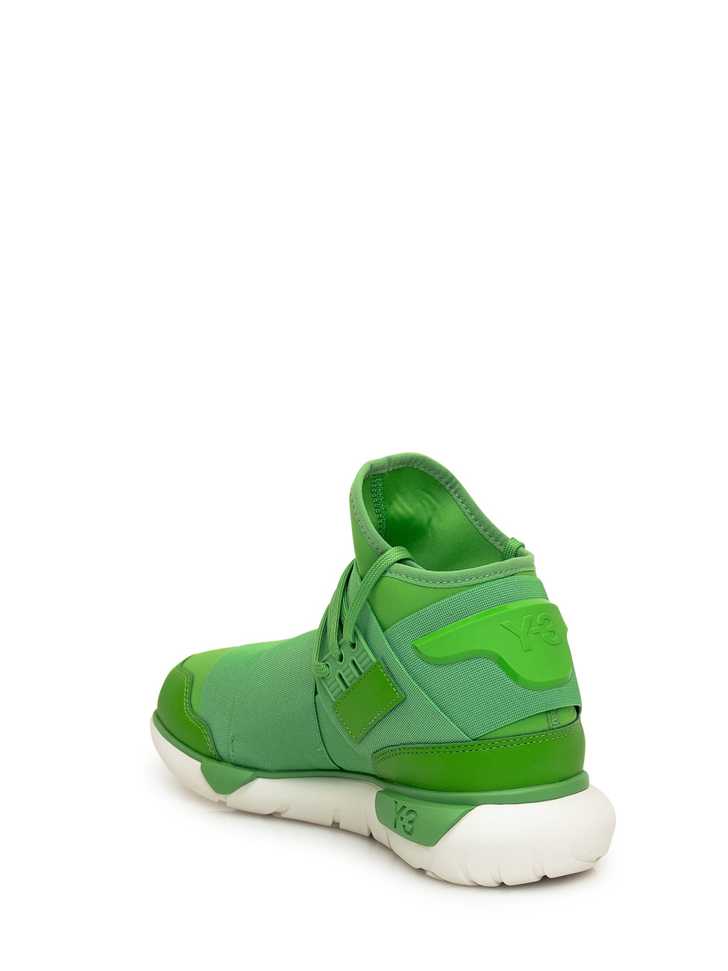 Shop Y-3 Qasa Sneakers In Green