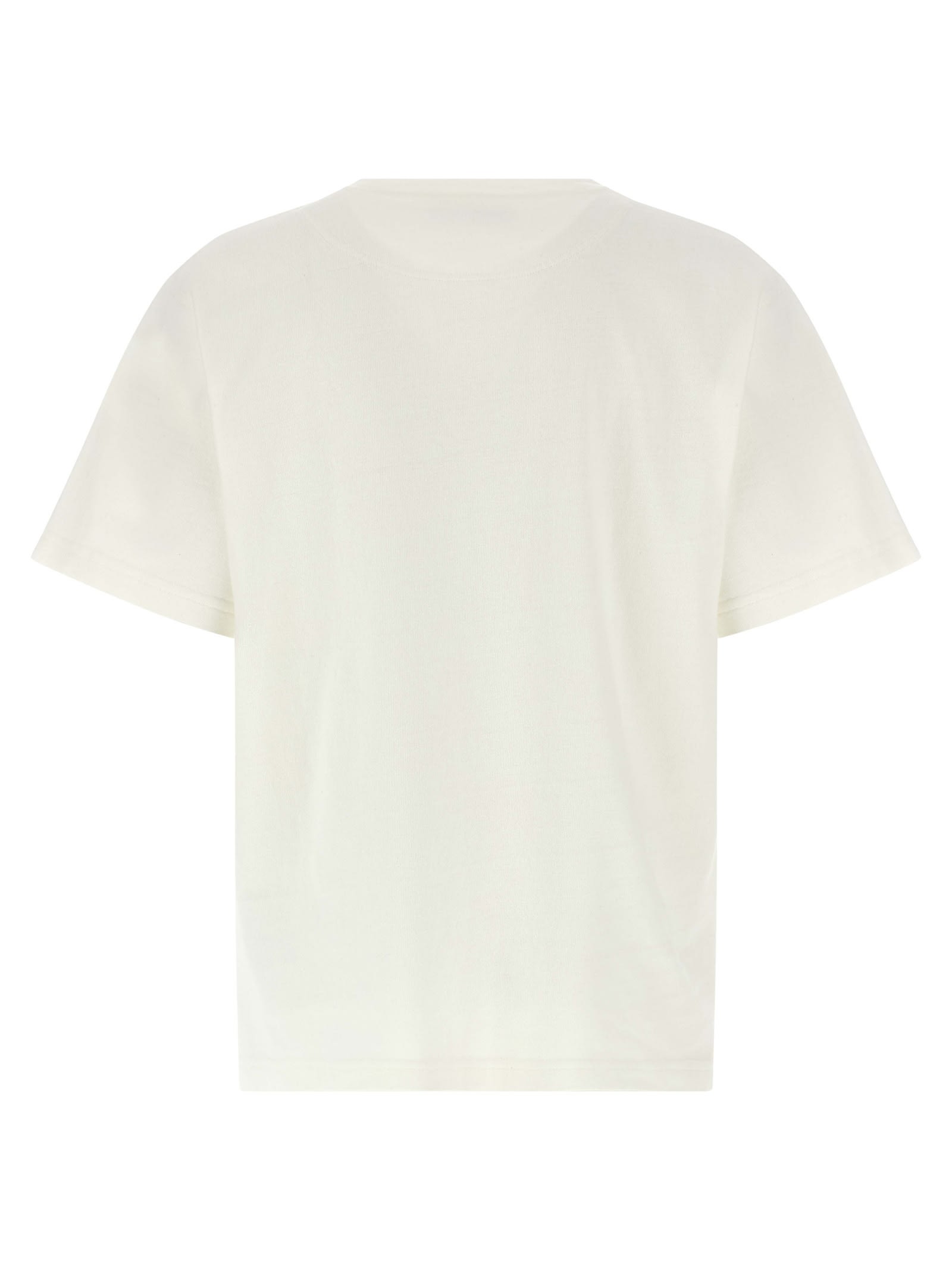 Stone Island Raw Beauty Recycled Cotton Archive Print T-shirt In White