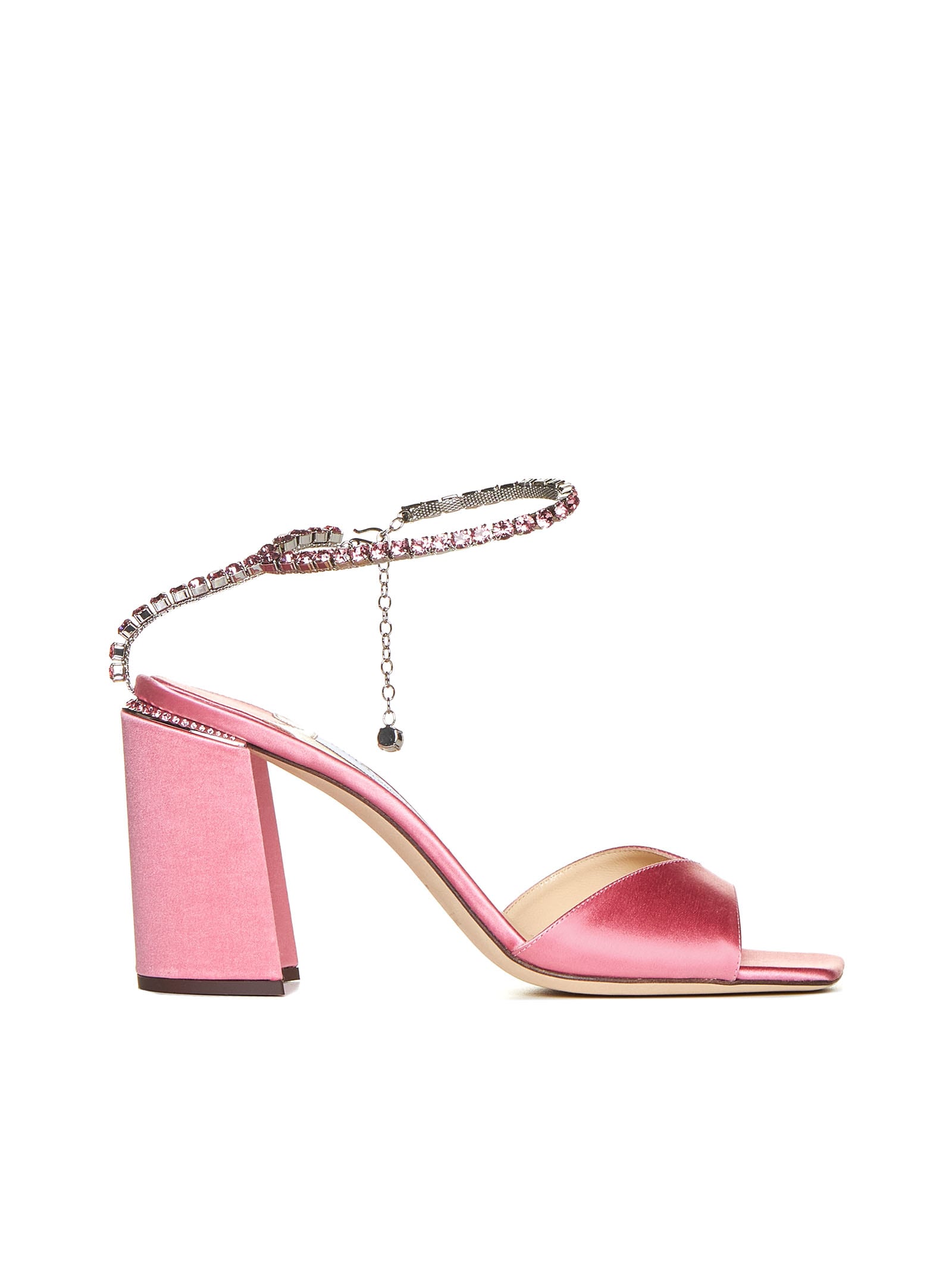 Shop Jimmy Choo Sandals In Candy Pink/candy Pink