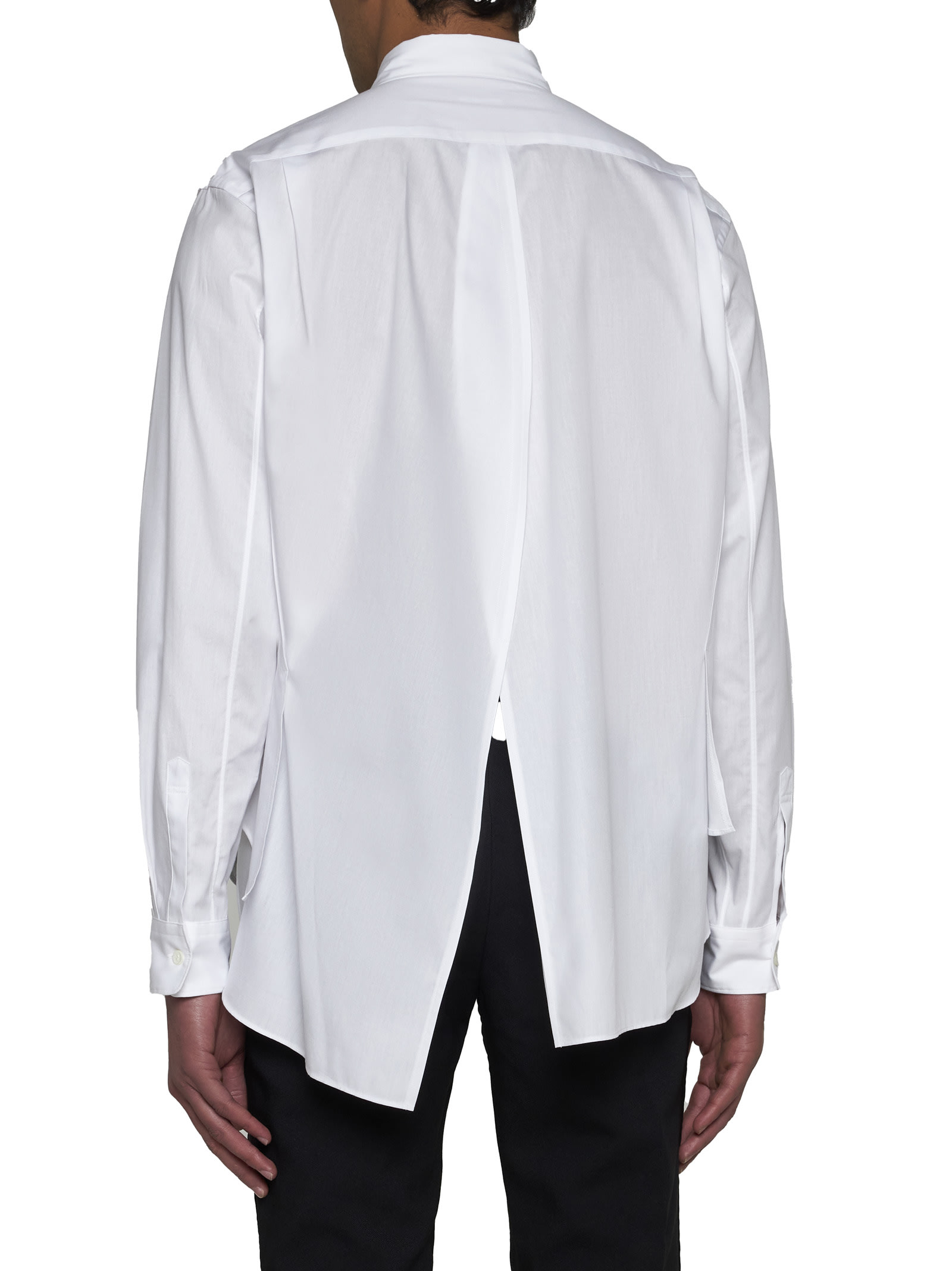Shop Comme Des Garçons Homme Deux Shirt In White