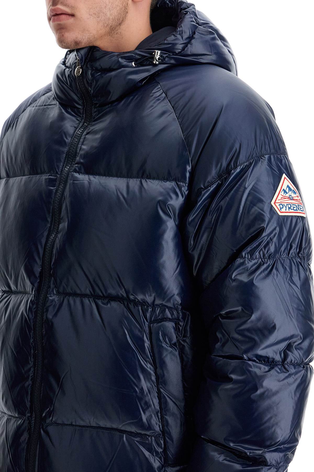 Shop Pyrenex Sten 3 Shiny Down Jacket In Amiral (blue)