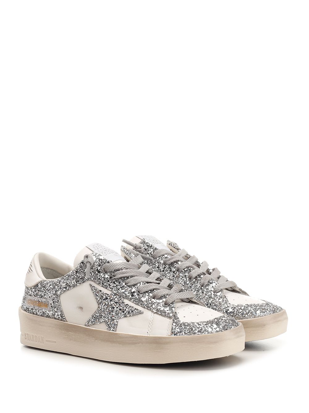 Golden Goose Stardan Leather Sneakers In Multi