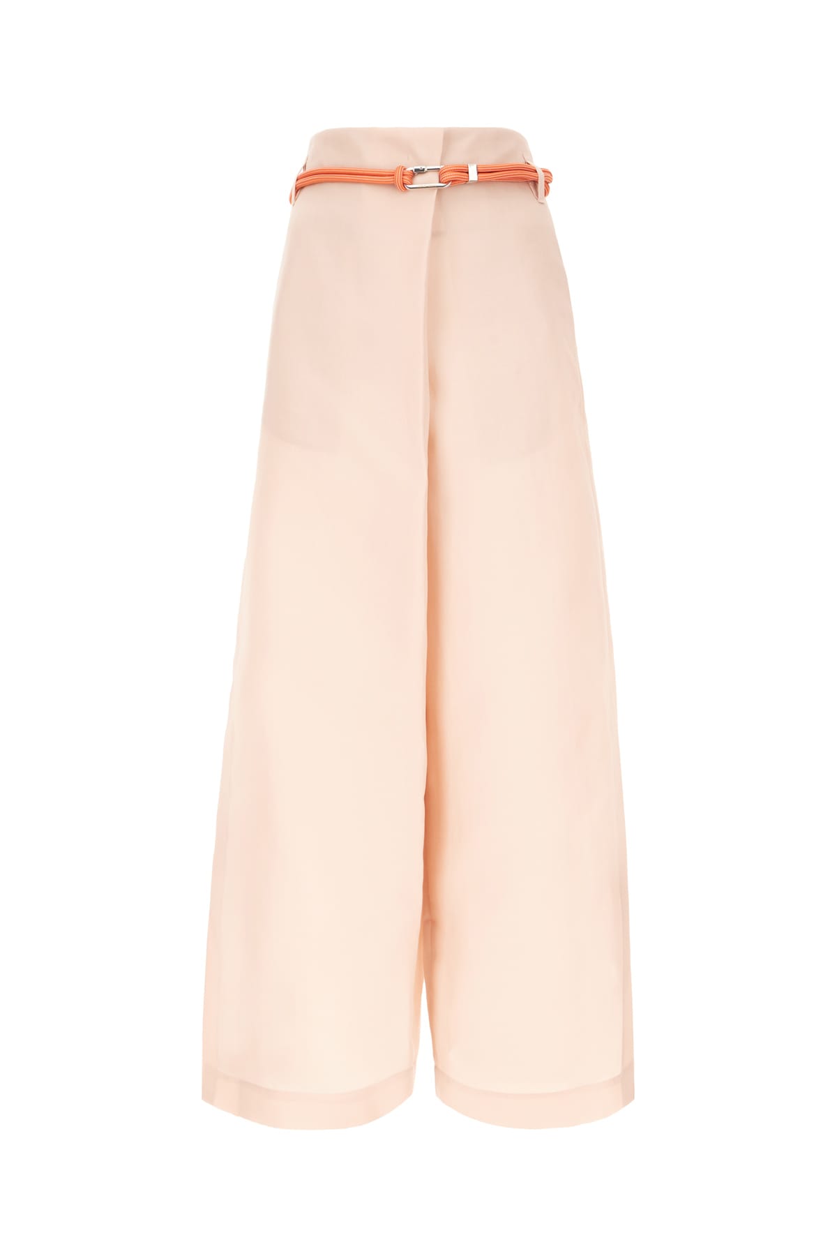 Shop Giorgio Armani Powder Pink Cotton Blend Pants In U4fs