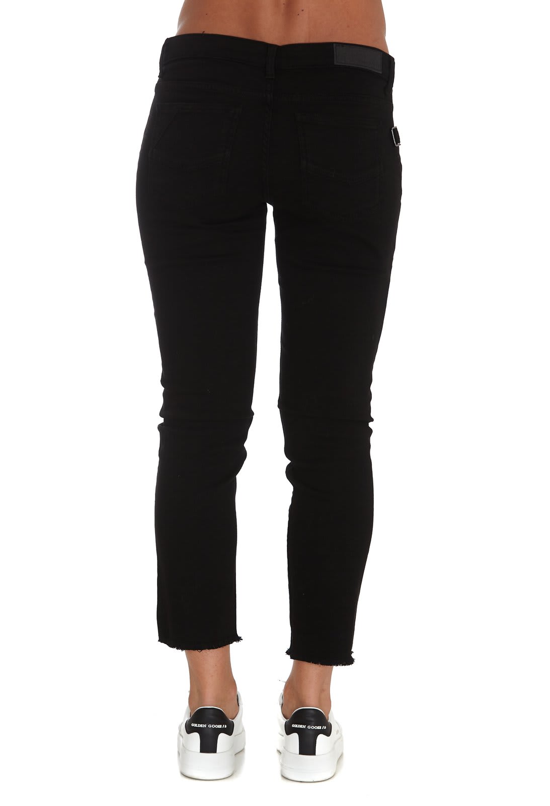 Shop Zadig &amp; Voltaire Ava Frayed-hem Jeans In Black