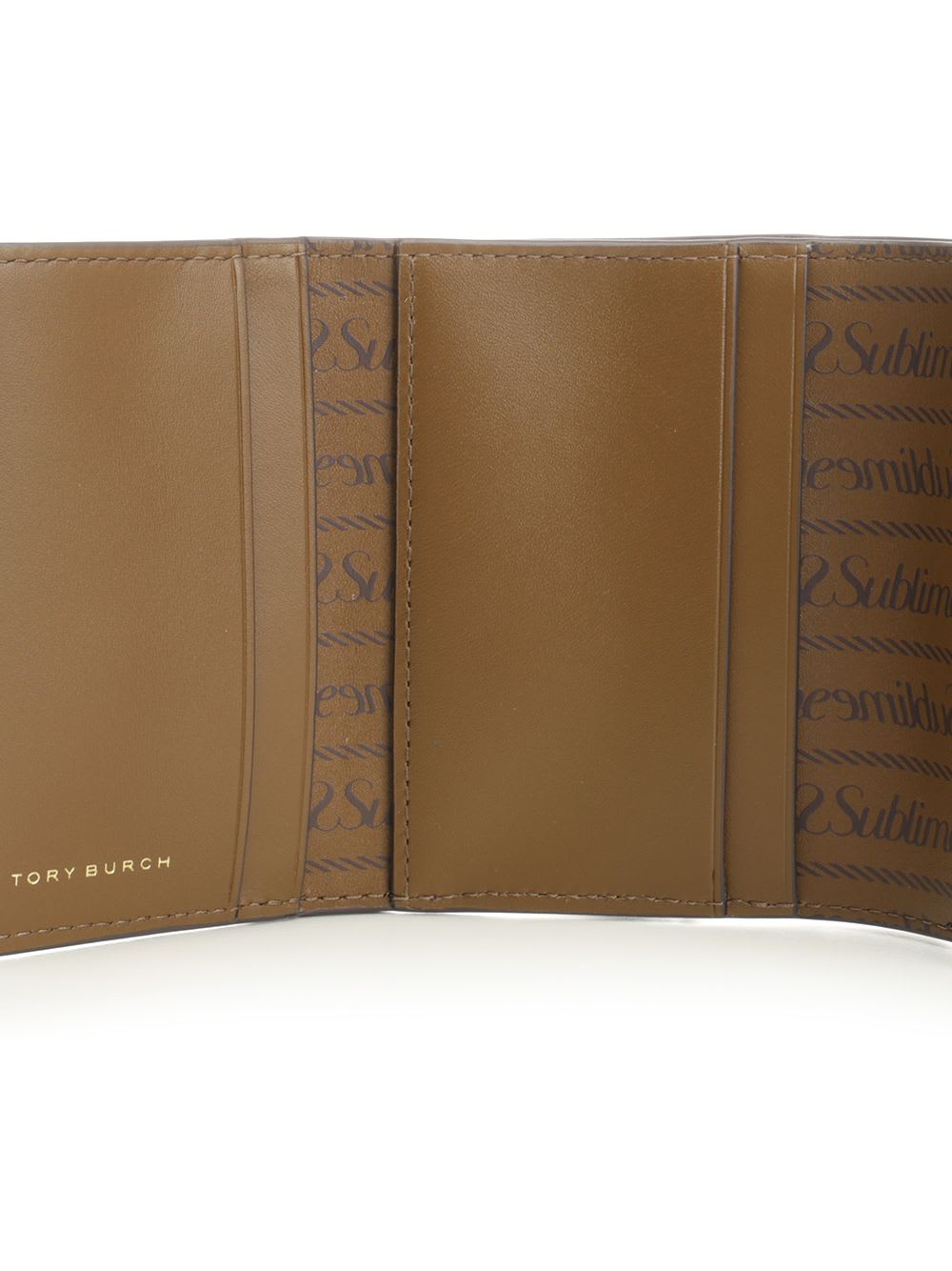 Tory Burch T Monogram Small Envelope Wallet In Brown