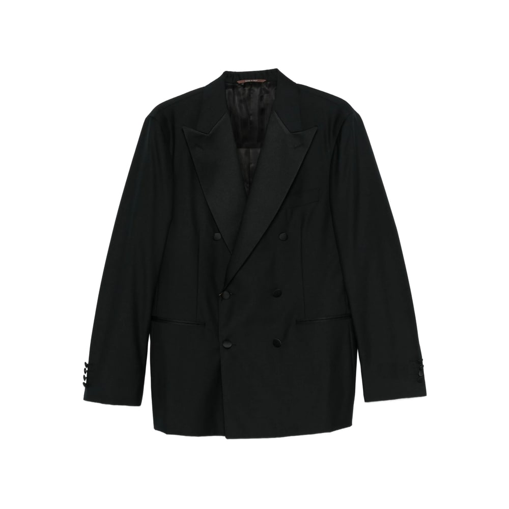 Canali Double-breasted Suit In Multi