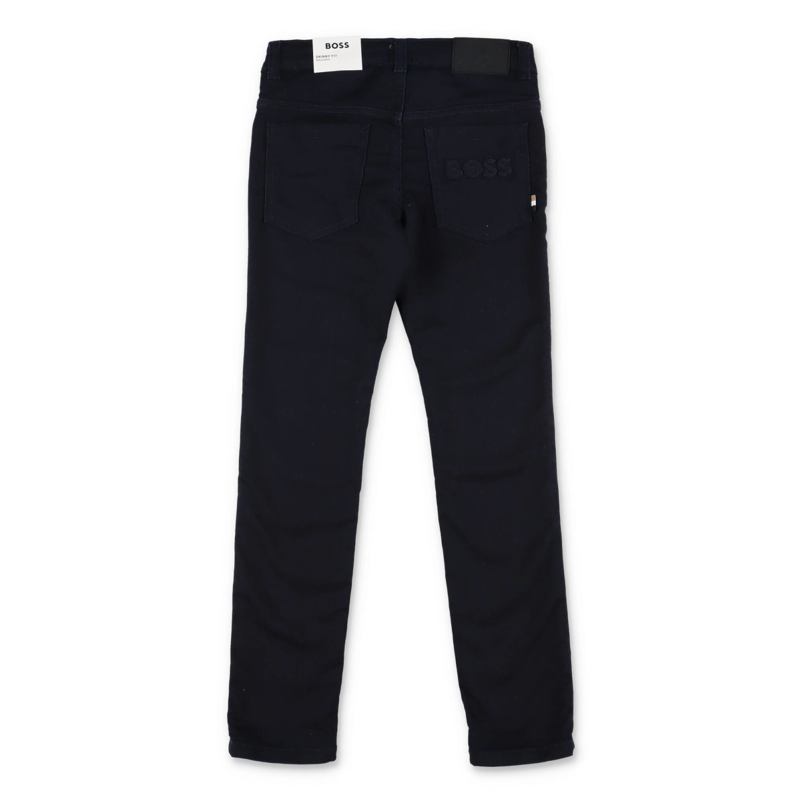 Shop Hugo Boss Jeans Blu In Denim Di Cotone Stretch Bambino