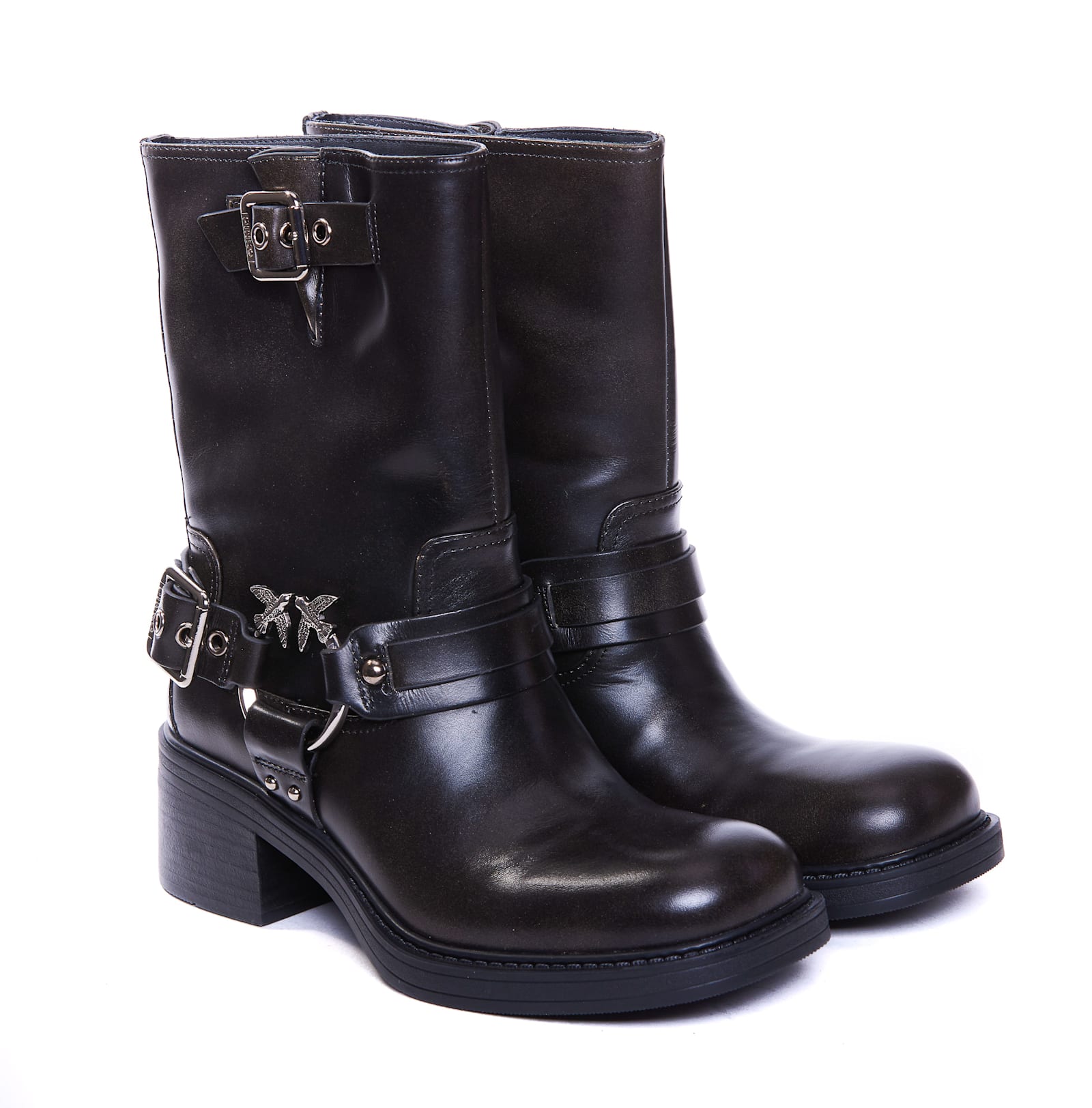 Shop Pinko Alys Ankle Boots In Black