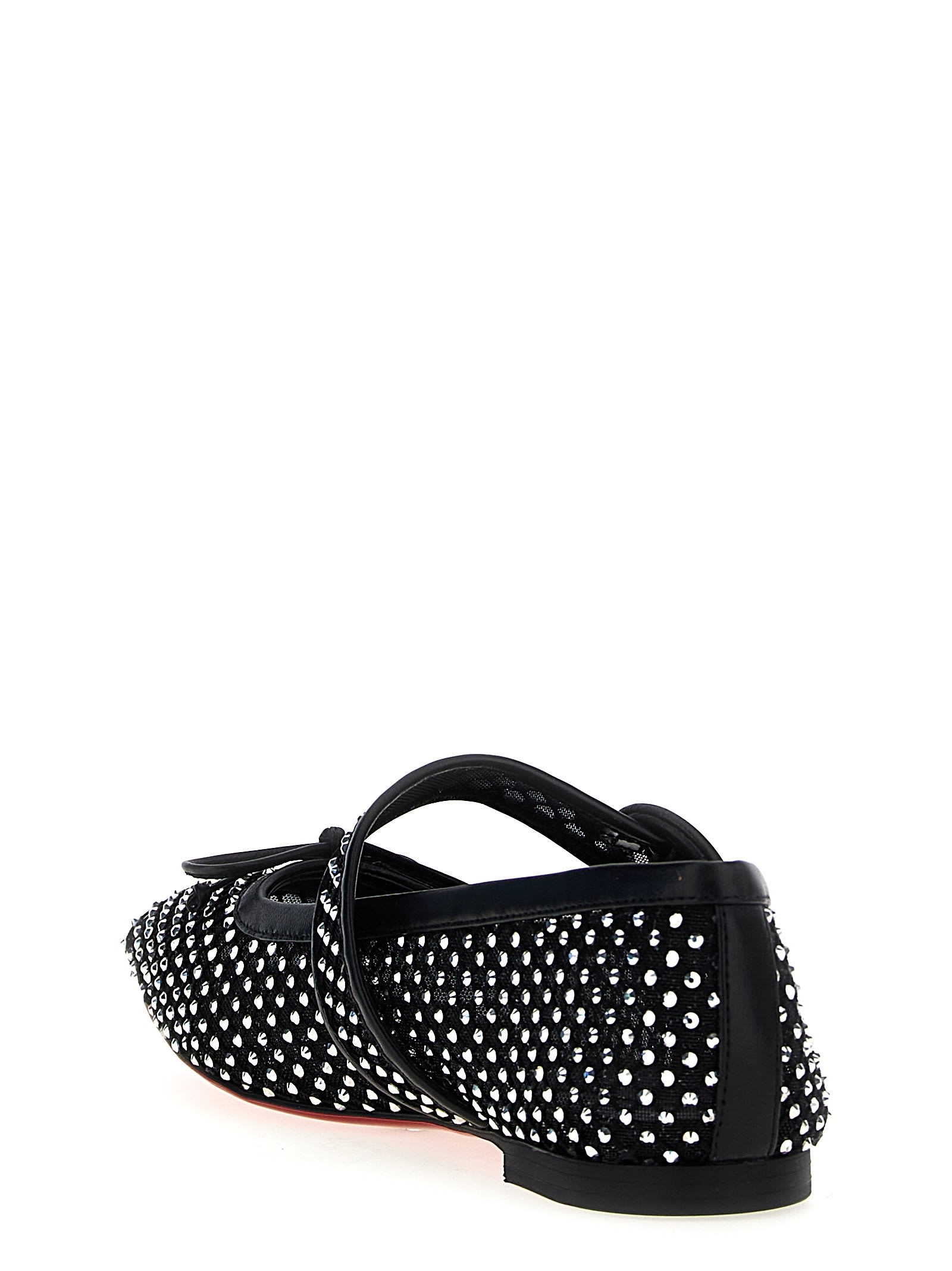 Shop Christian Louboutin Mamastrapitina Flat Ballet Flats In Black