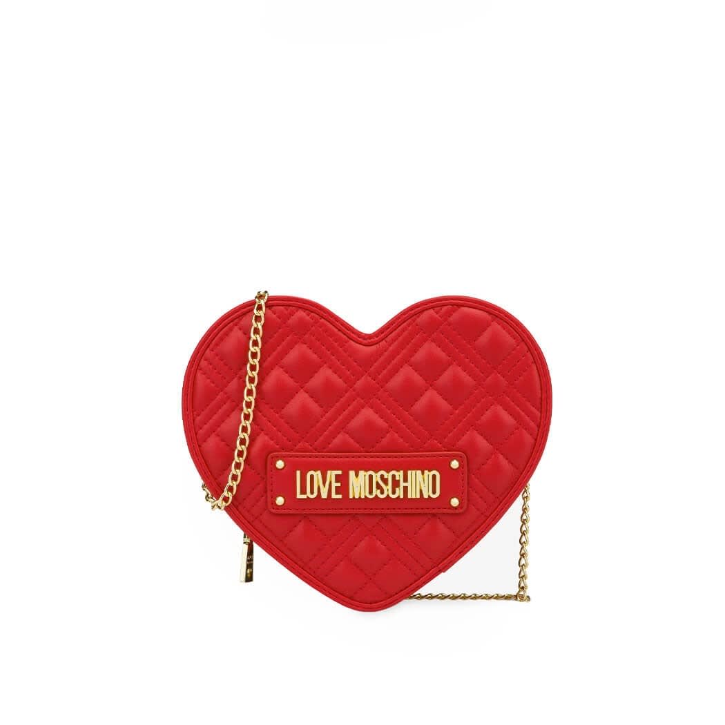Love Moschino Quilted Heart Red Crossbody Bag
