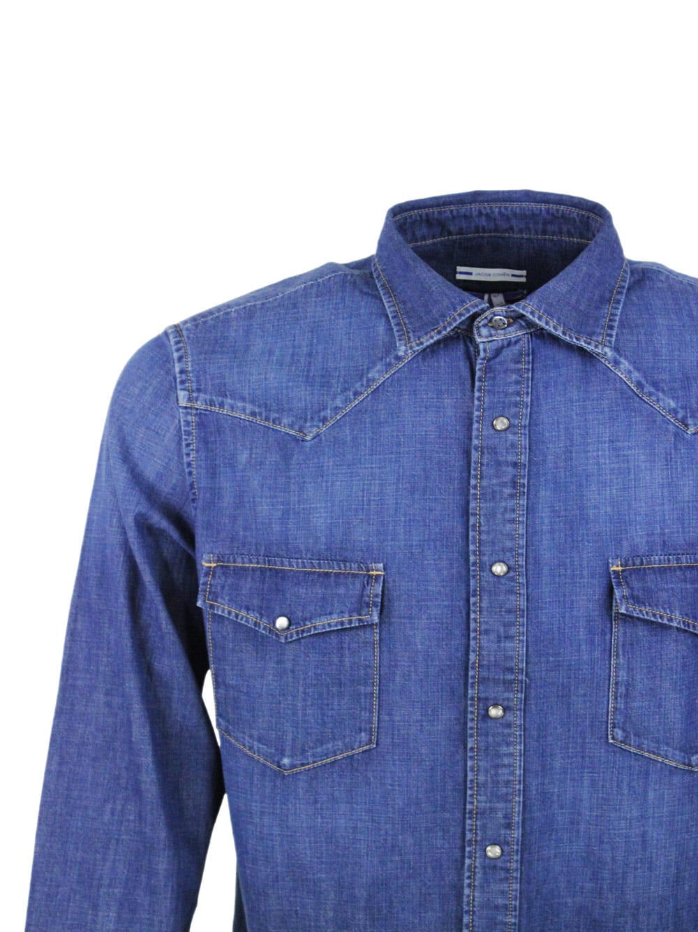 Shop Jacob Cohen Shirt In Clear Blue