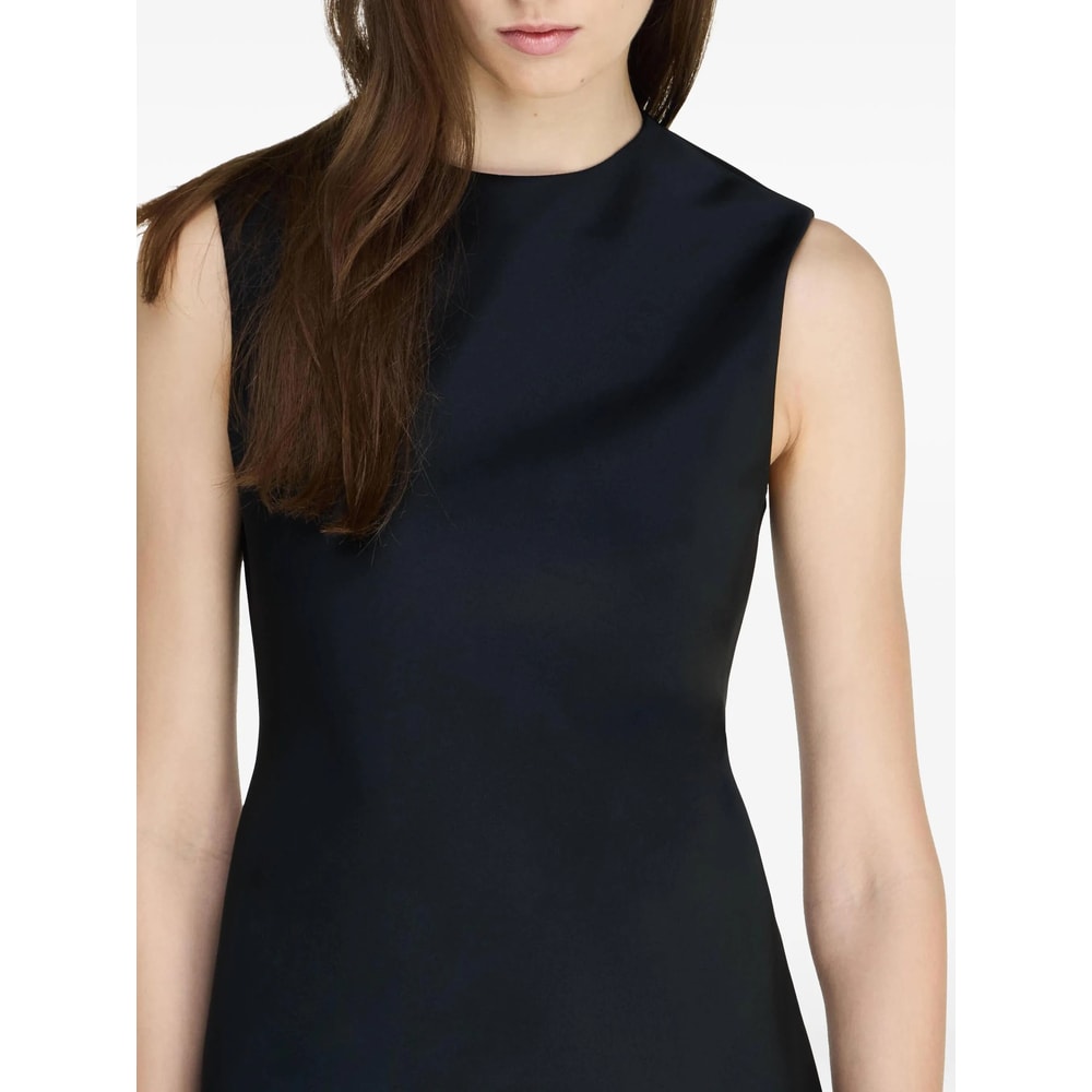 Jw Anderson Denim-twill Mini Dress In Black