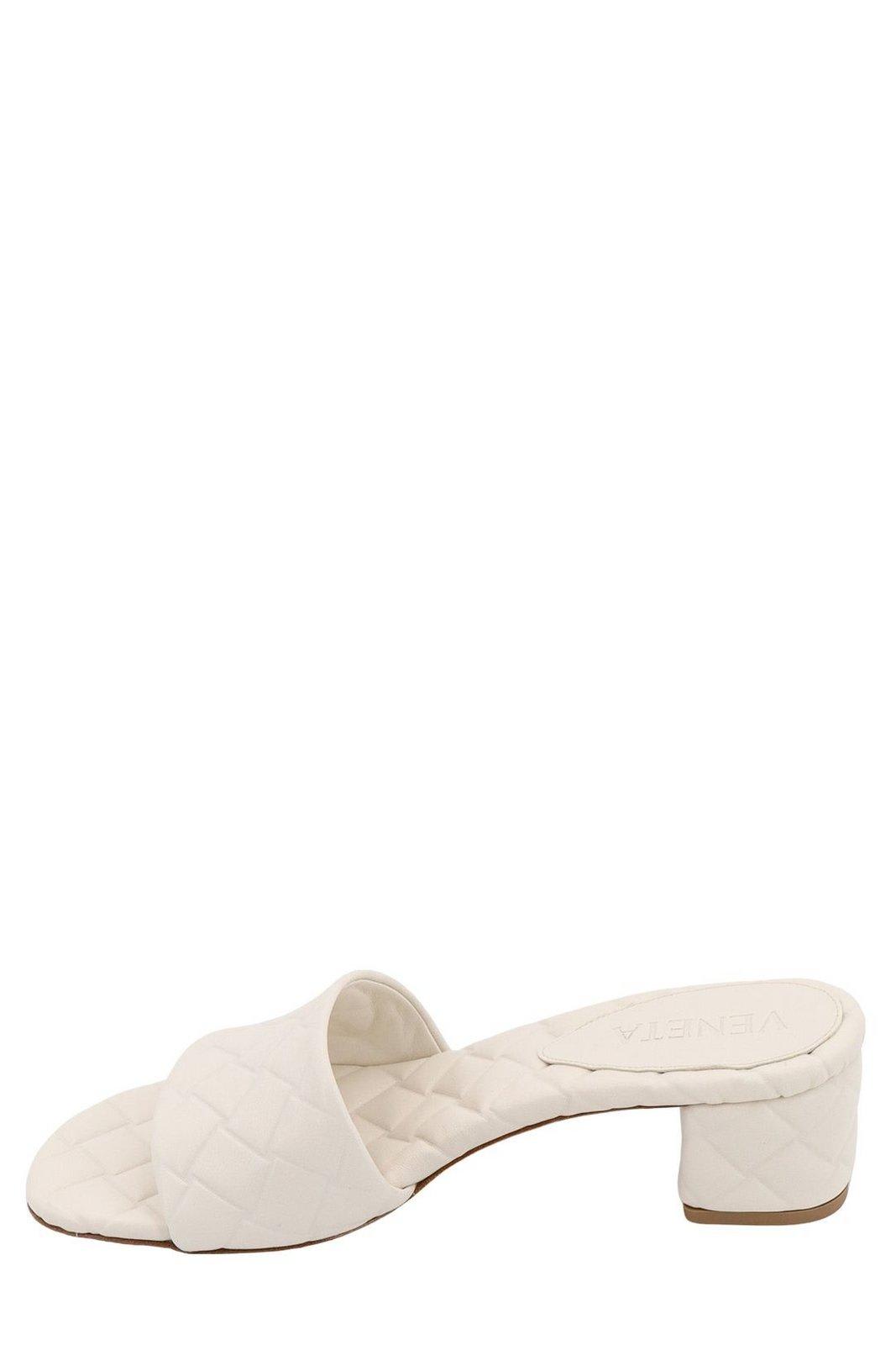 Shop Bottega Veneta Amy Mules In Beige