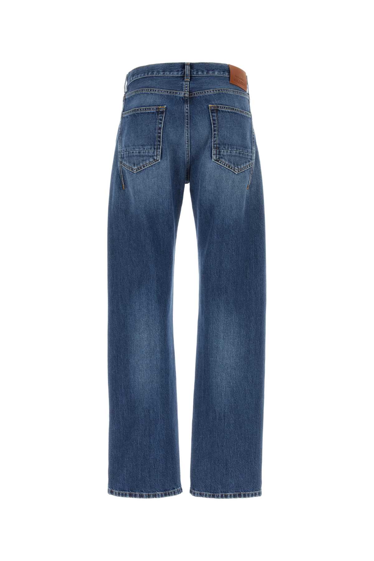 Alexander Mcqueen Denim Jeans In Bluewashed