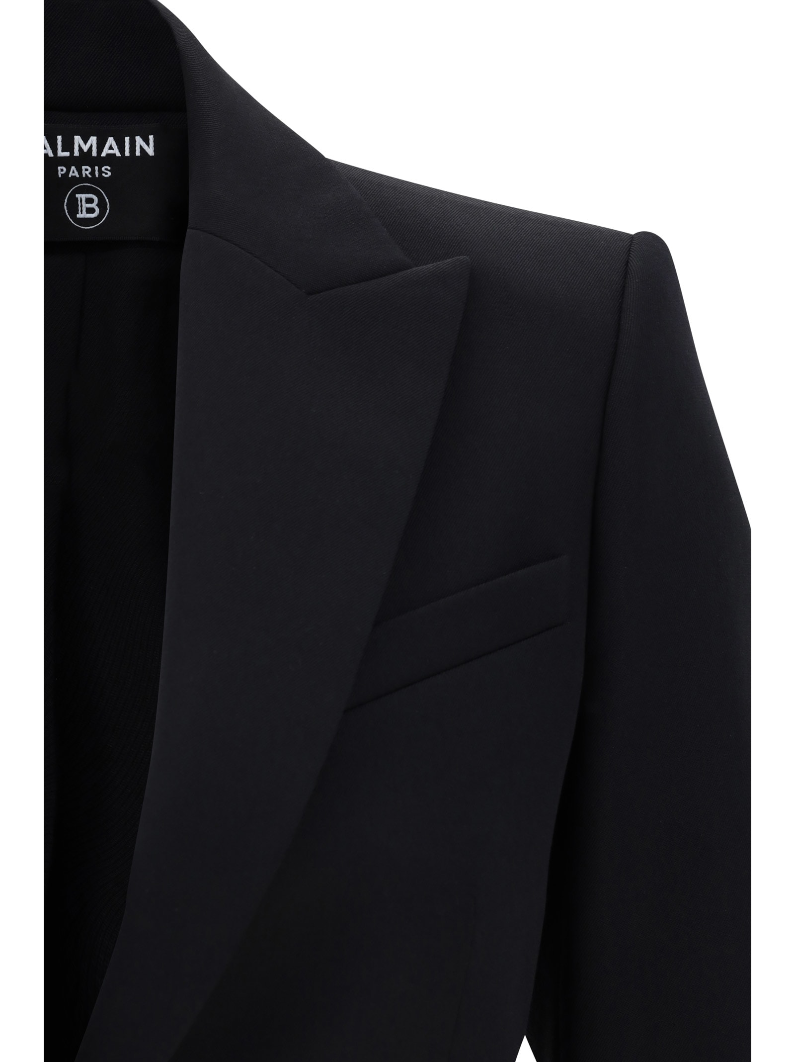 Shop Balmain Blazer Jacket In Black