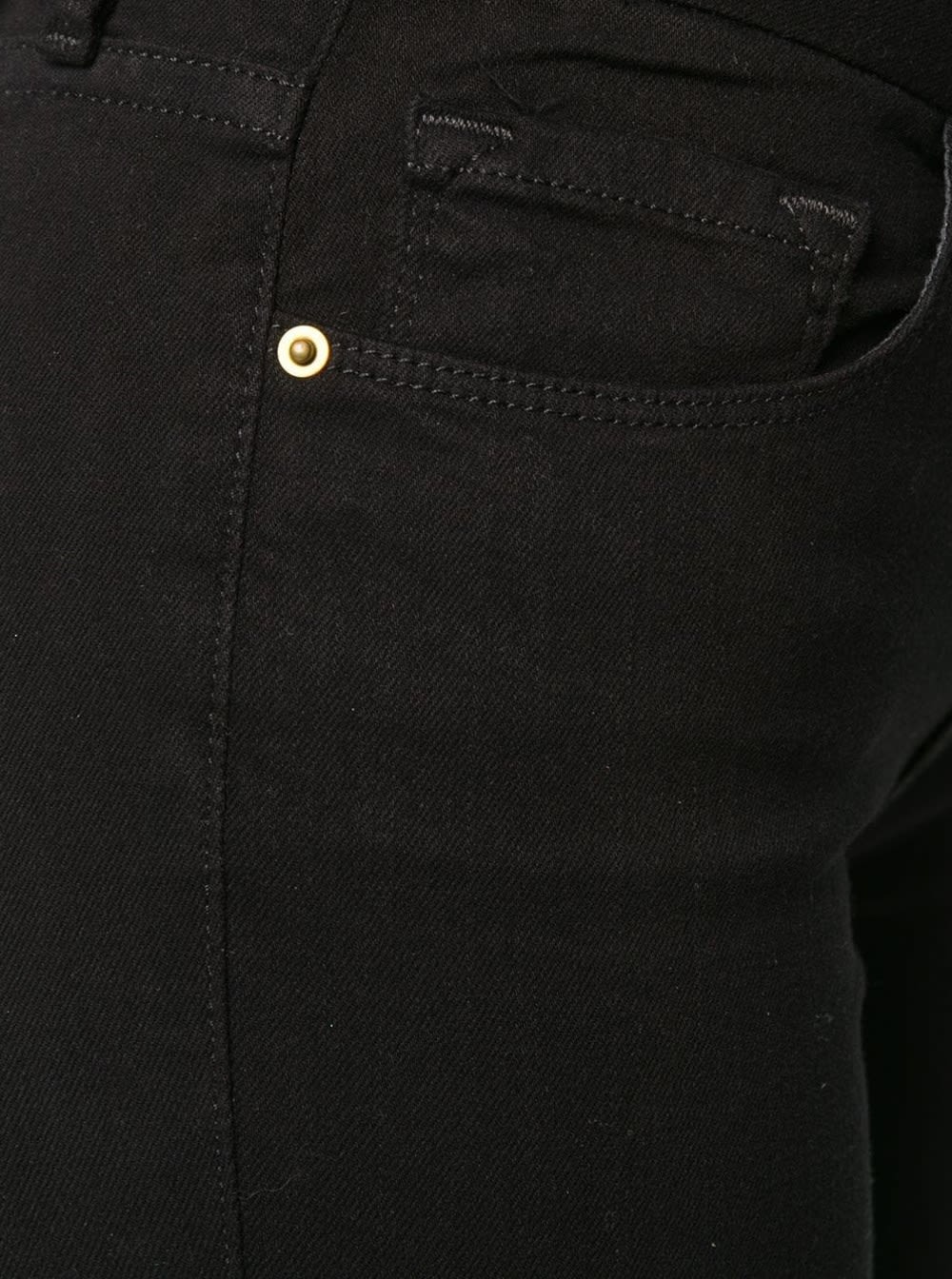 Shop Frame Black Flared Denim Jeans In Film Noir