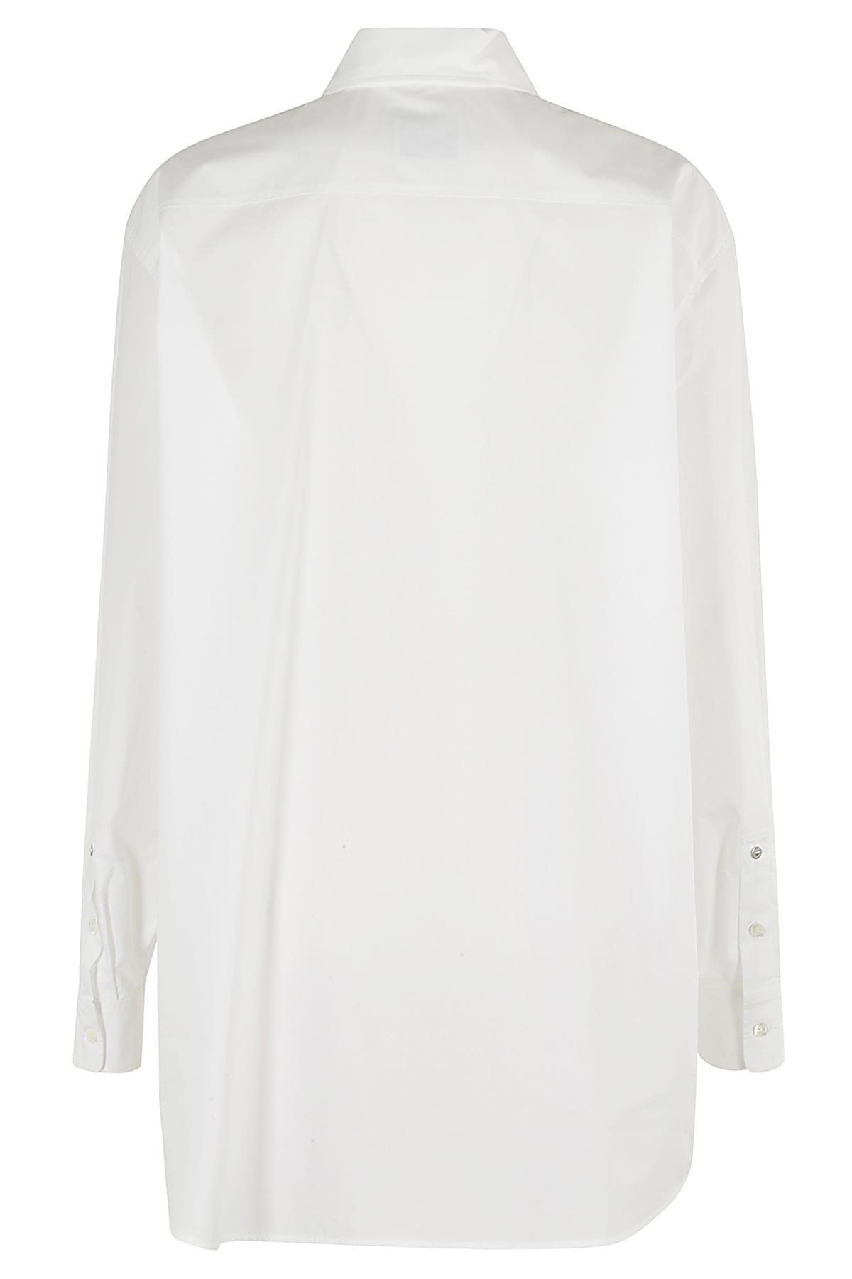 Shop M05ch1n0 Jeans Camicia Popeline In Bianco