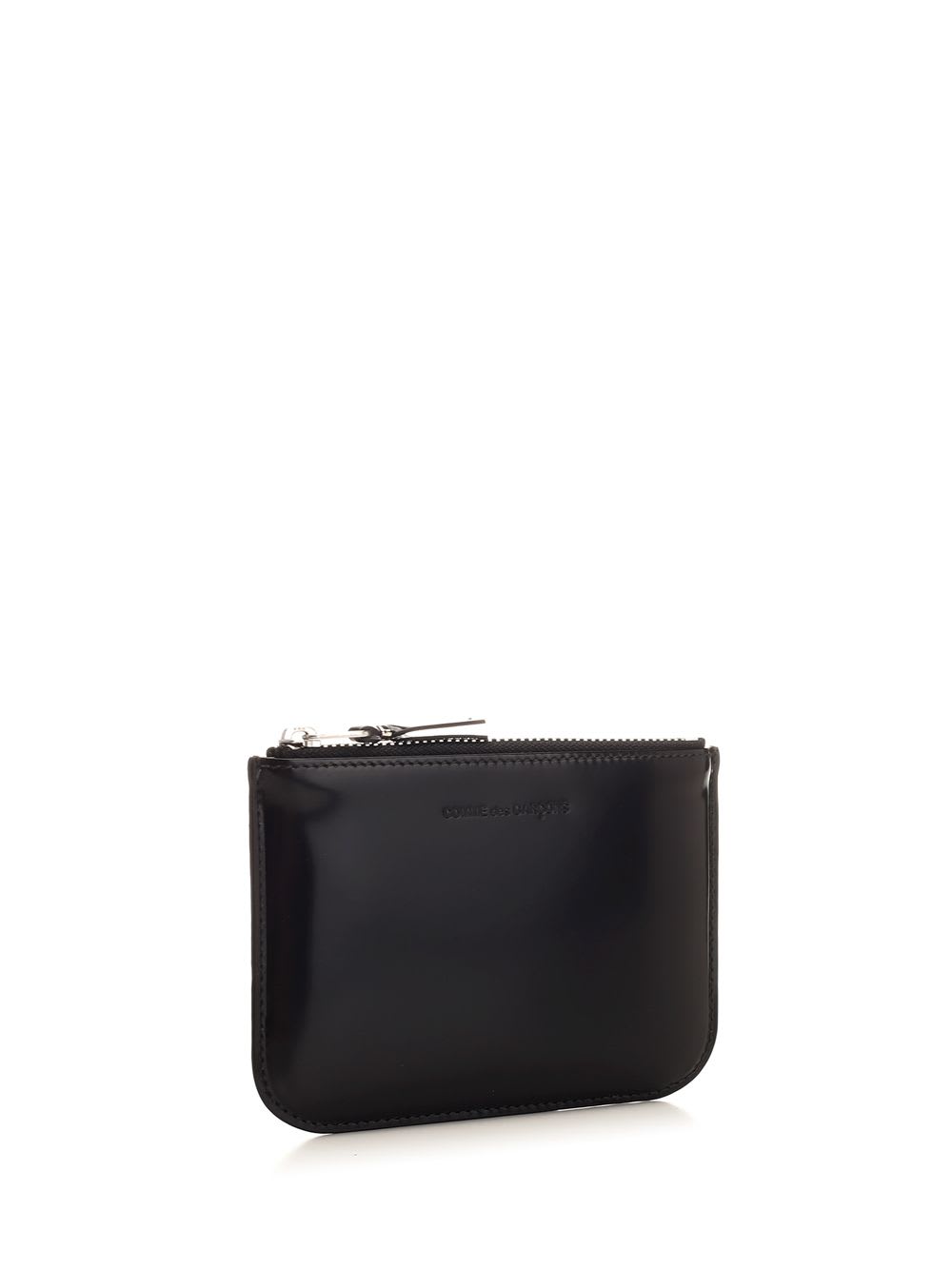 Shop Comme Des Garçons Black Coin Purse In Silver