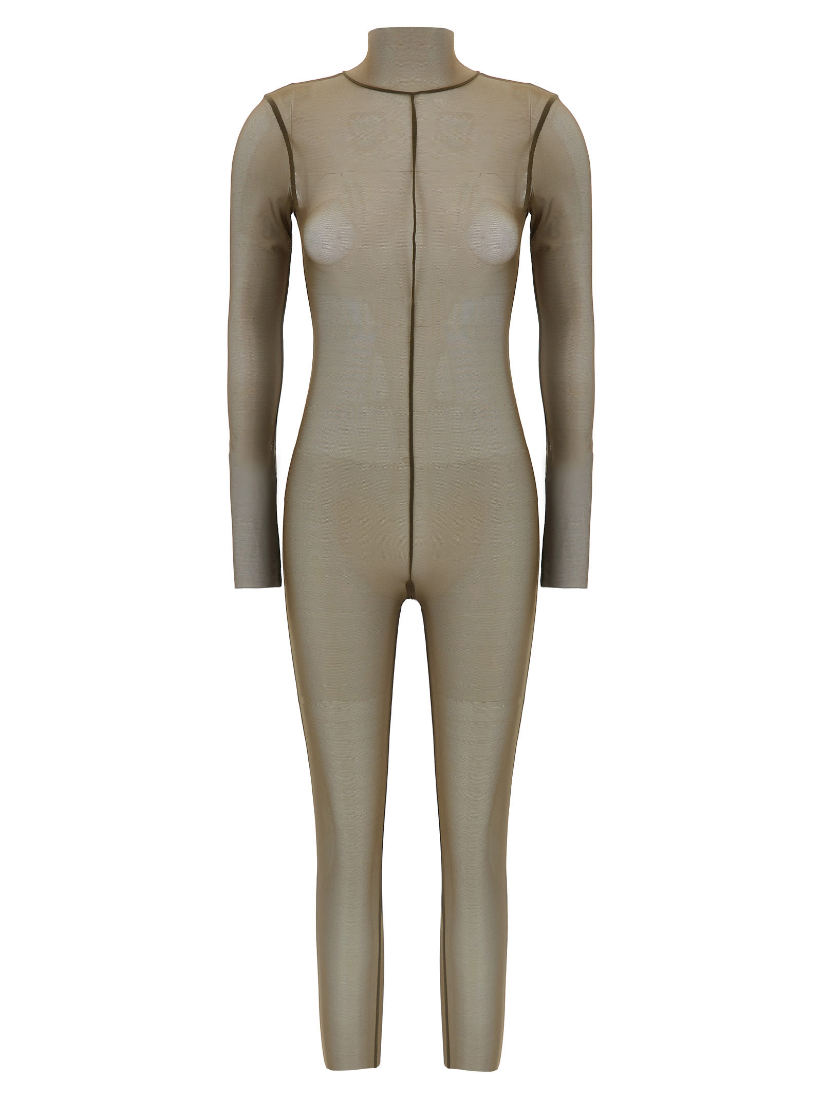 Norma Kamali Turtle Jumpsuit In Green