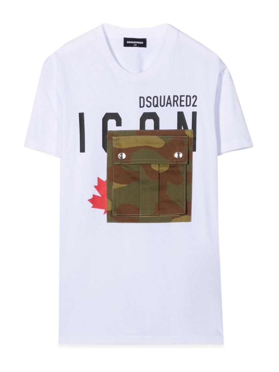 Dsquared2 Relax Icon Maglietta In White