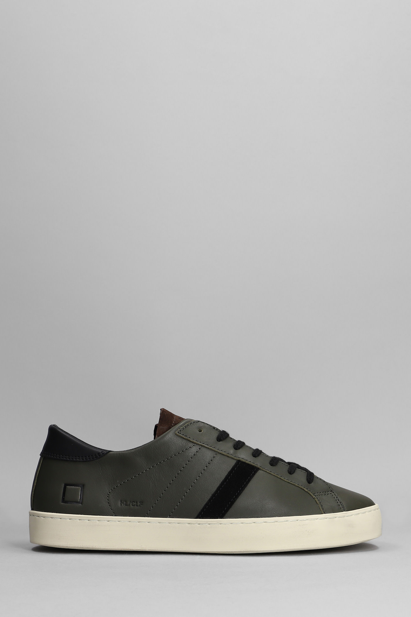 D.A.T.E. Hill Low Sneakers In Green Leather