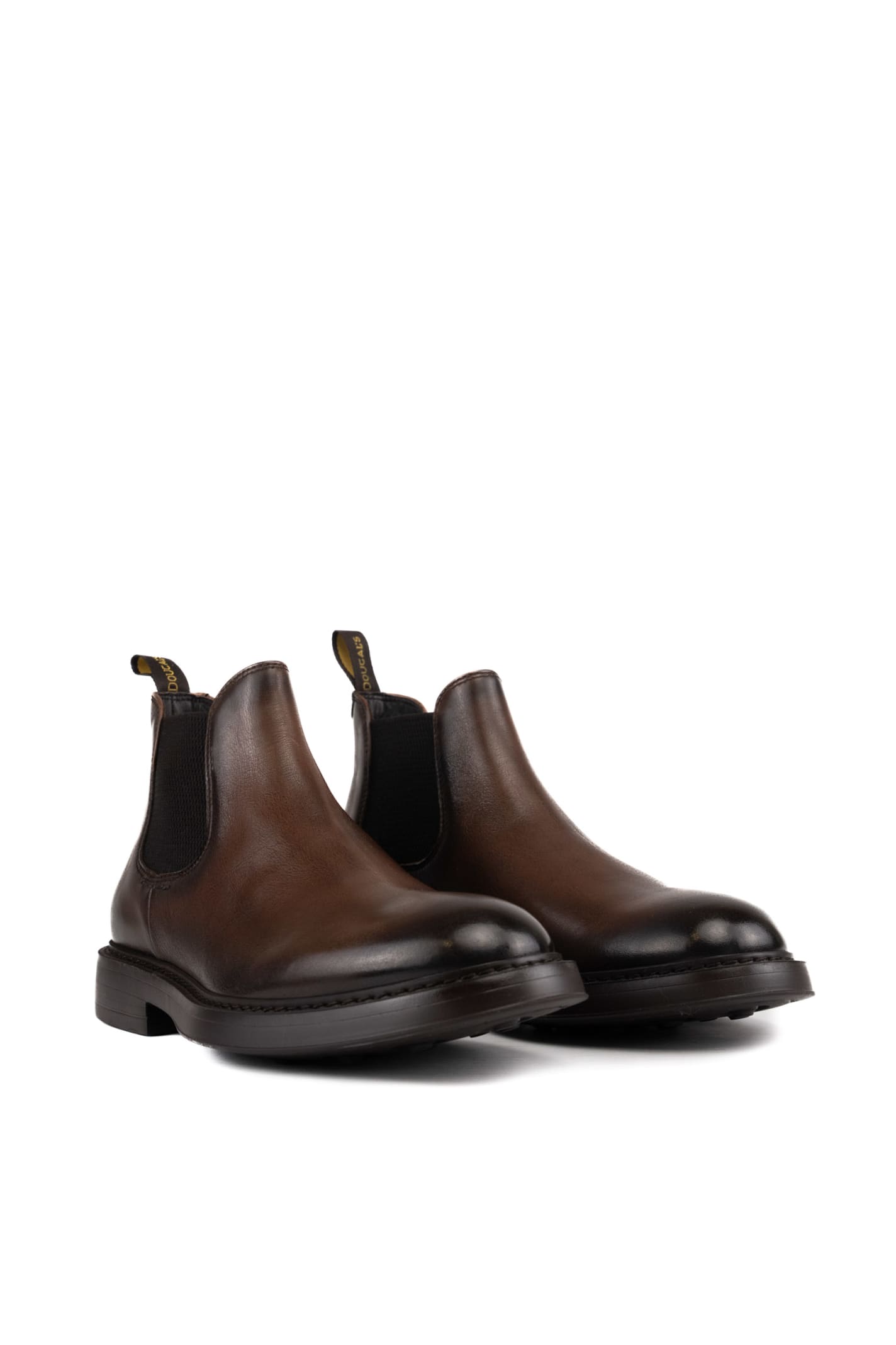 Shop Doucal's Chelsea Boots In Triumph Marrone+f.do T.mor