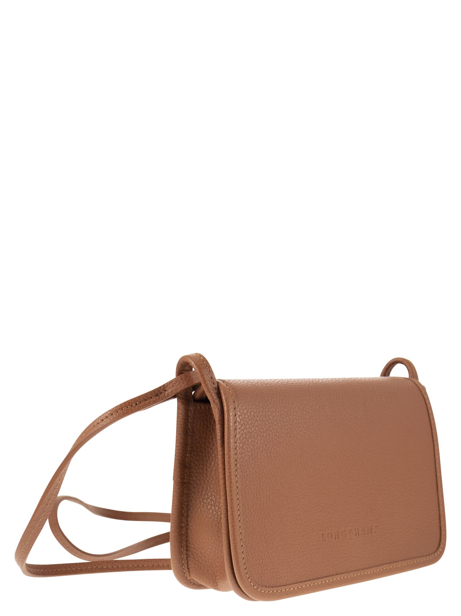 Shop Longchamp Le Foulonne - Wallet On Chain In Brown