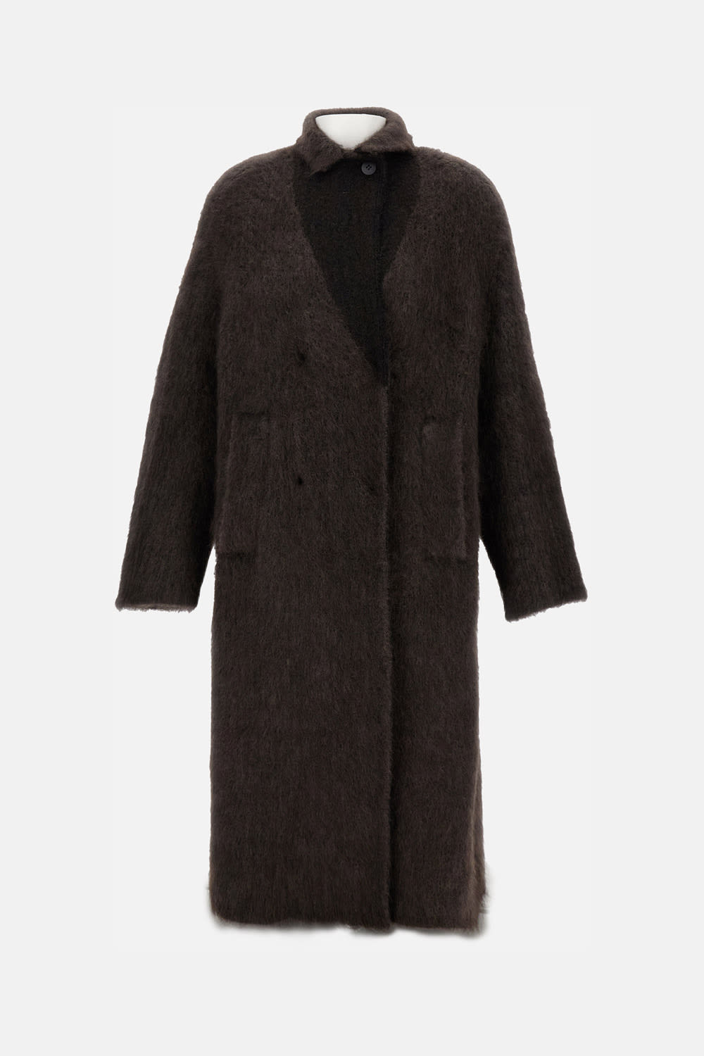 Boboutic Double-breasted Coat In Brown