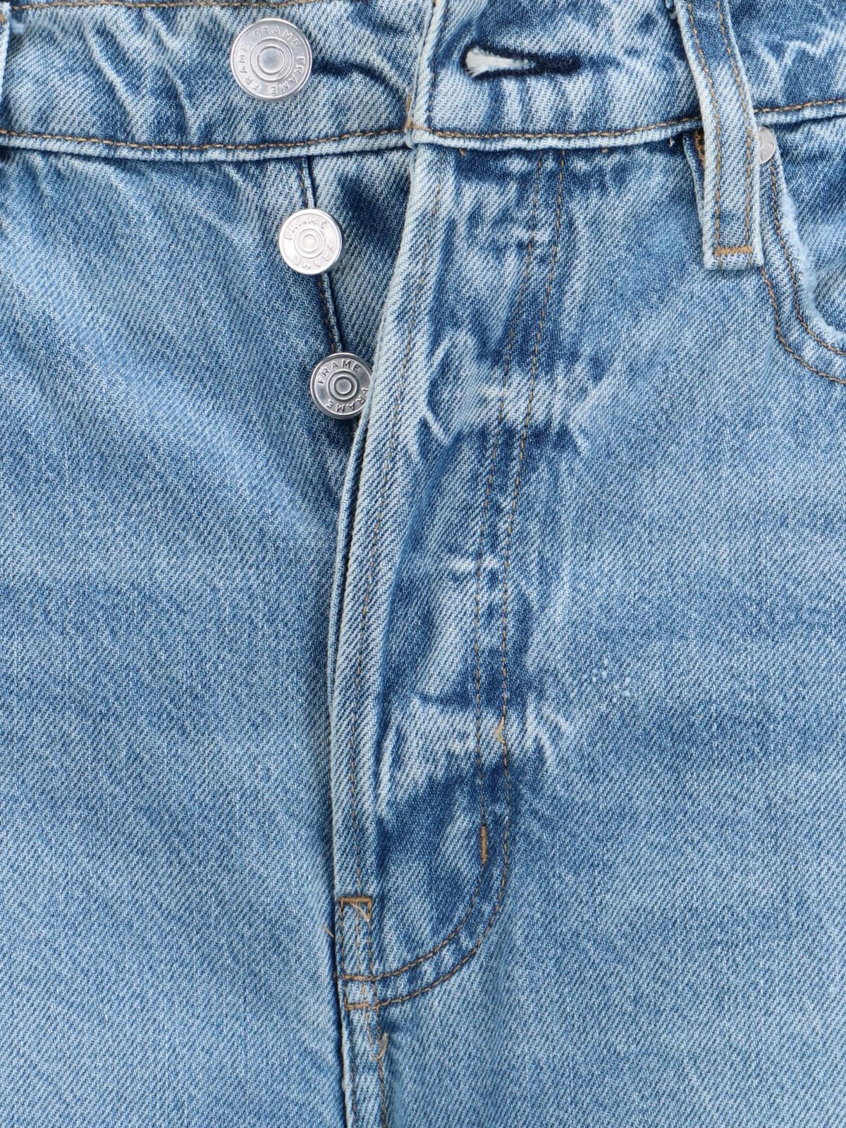 Frame Wide Jeans In Rhode