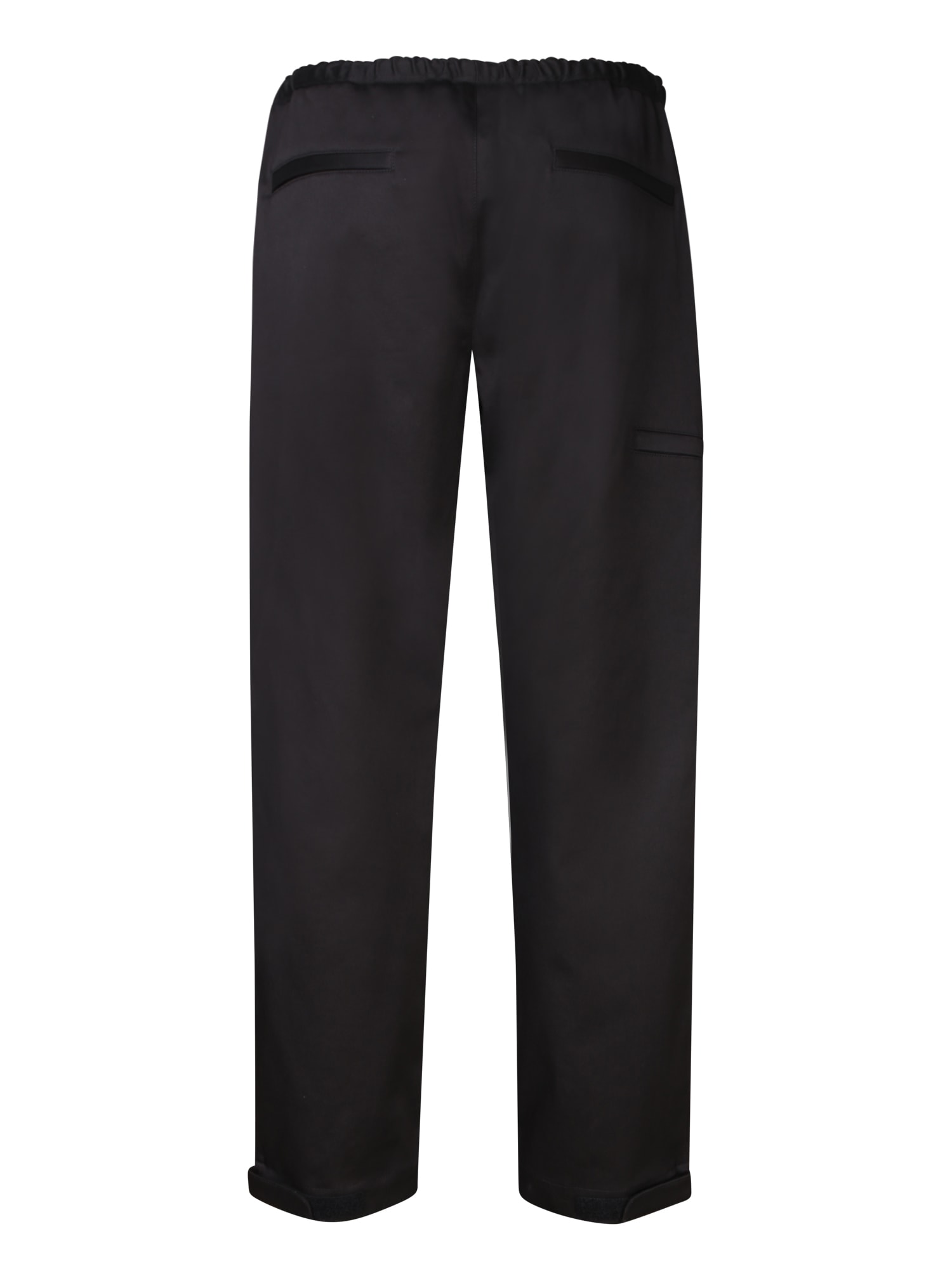 Shop Moncler Tech Logo Black Pants