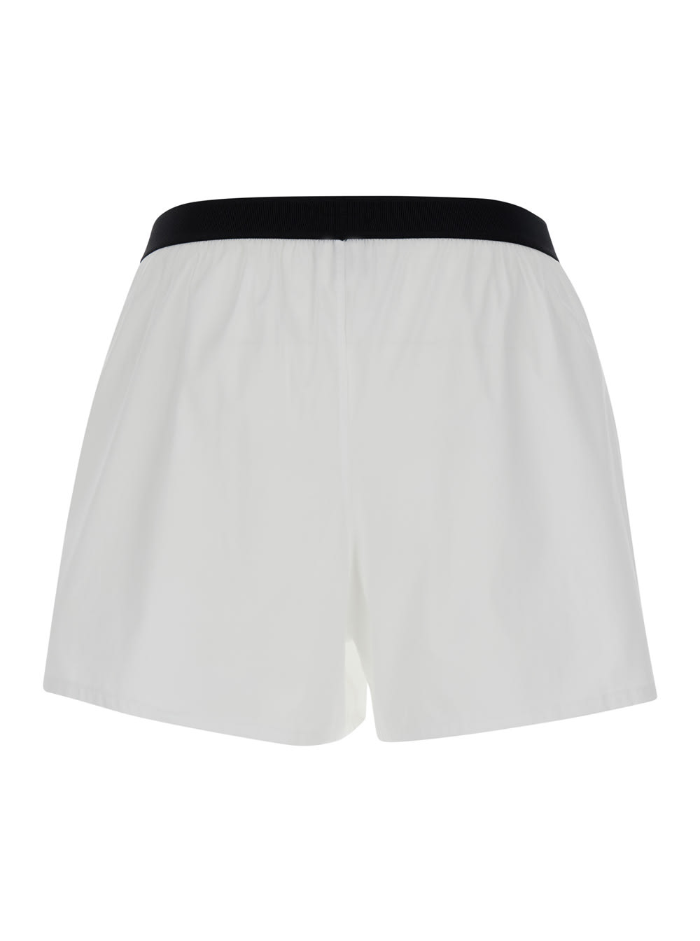 Tom Ford White Briefs With Branded Band In Tech Fabric Man In White