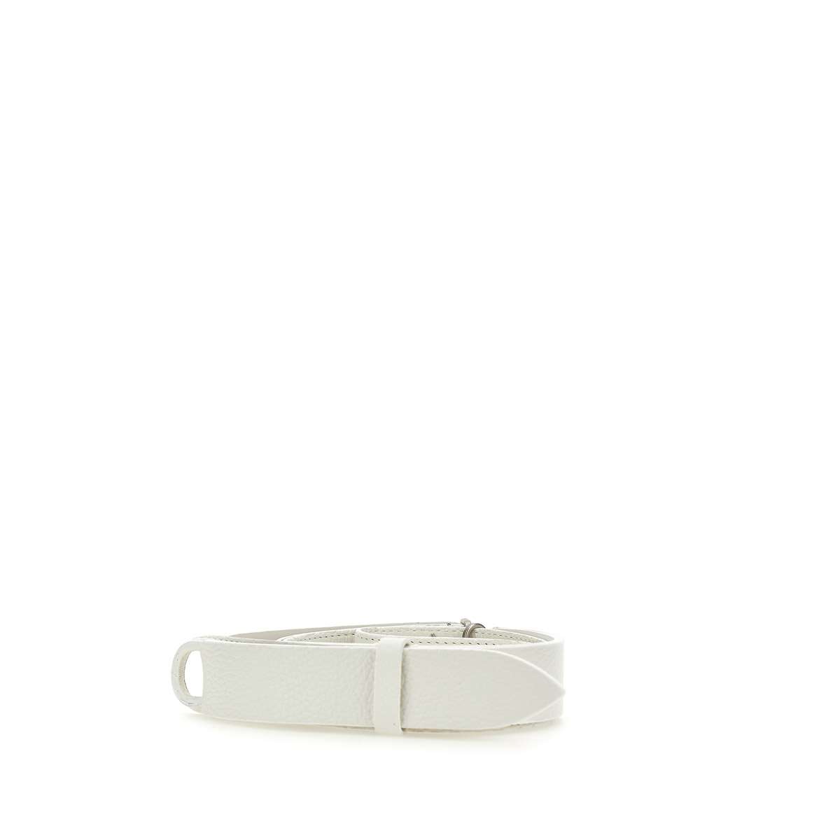 Shop Orciani Nobukle Micron Leather Belt In White